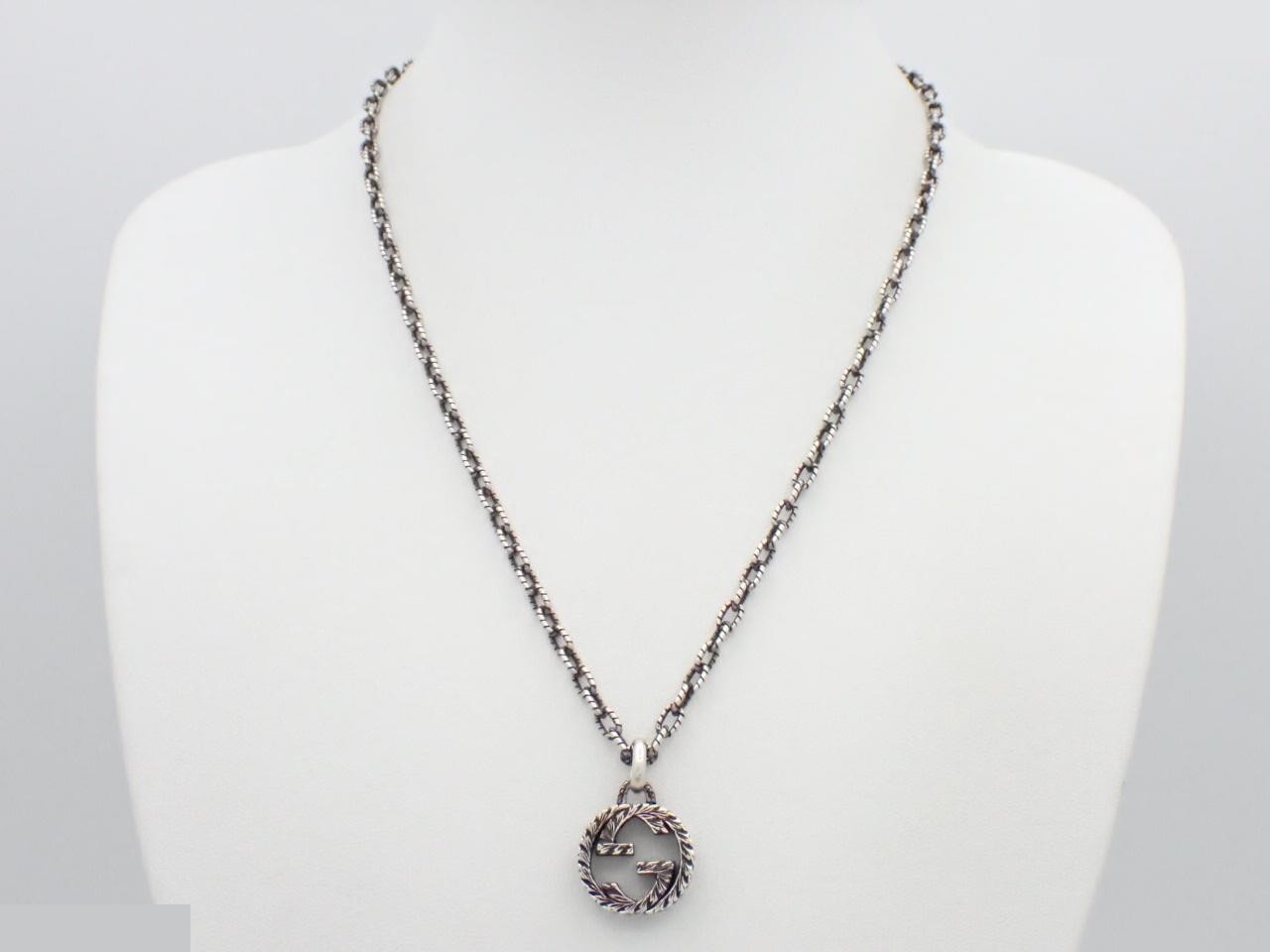 Interlocking G Arabesque Necklace, SV925, 18.5g — view 3