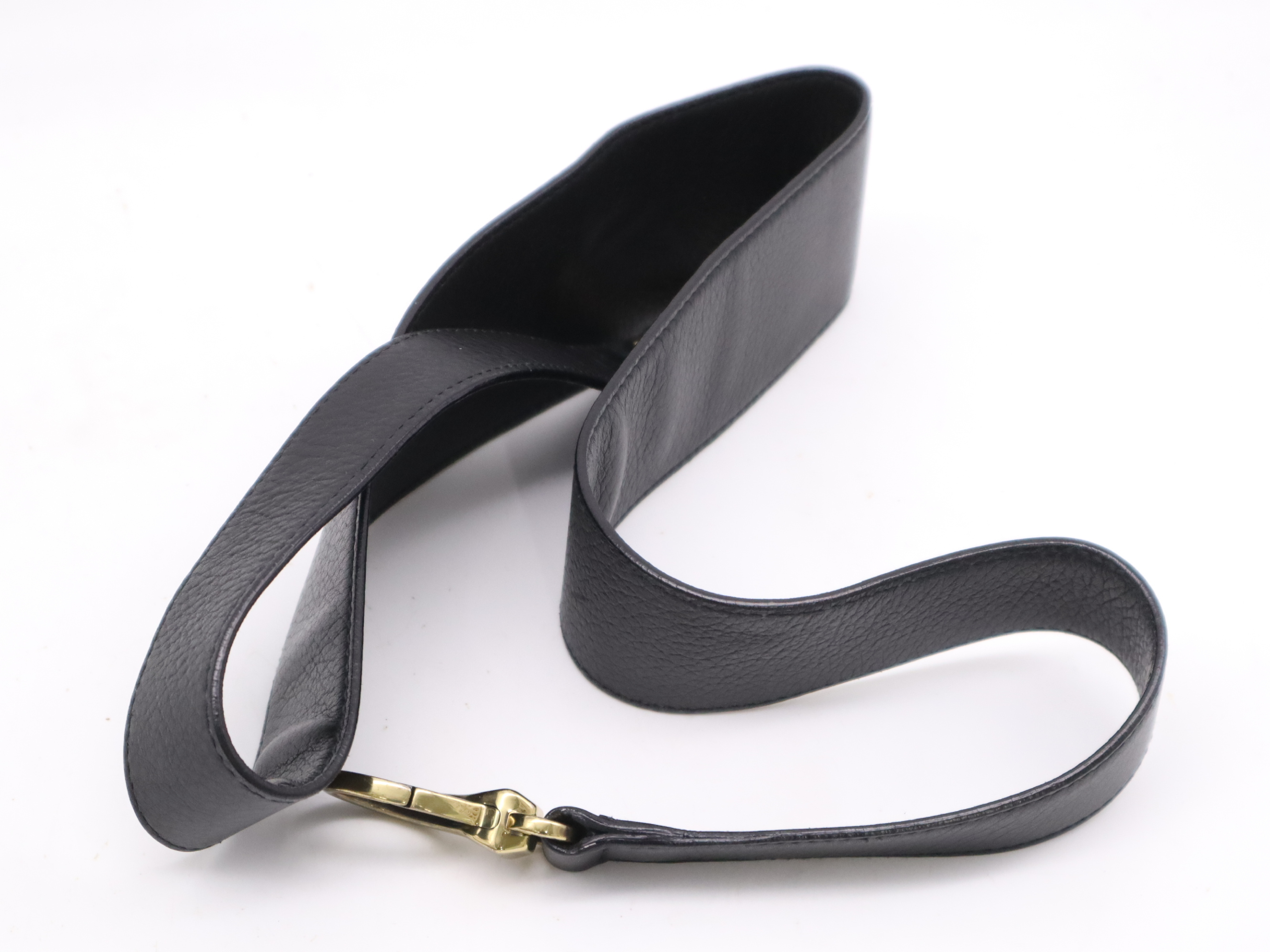 115576 Leather Interlocking G Shoulder Bag, Black with Gold Hardware, Shoulder Strap and Dust Bag Included — view 11