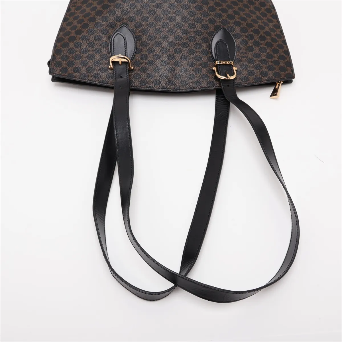 Macadam PVC x Leather Shoulder Bag, Black — view 5
