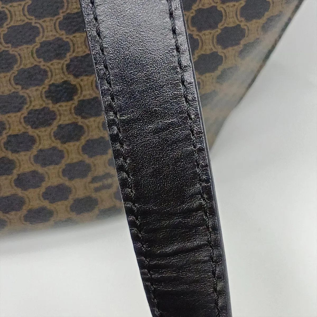 Macadam PVC x Leather Shoulder Bag, Black — view 10