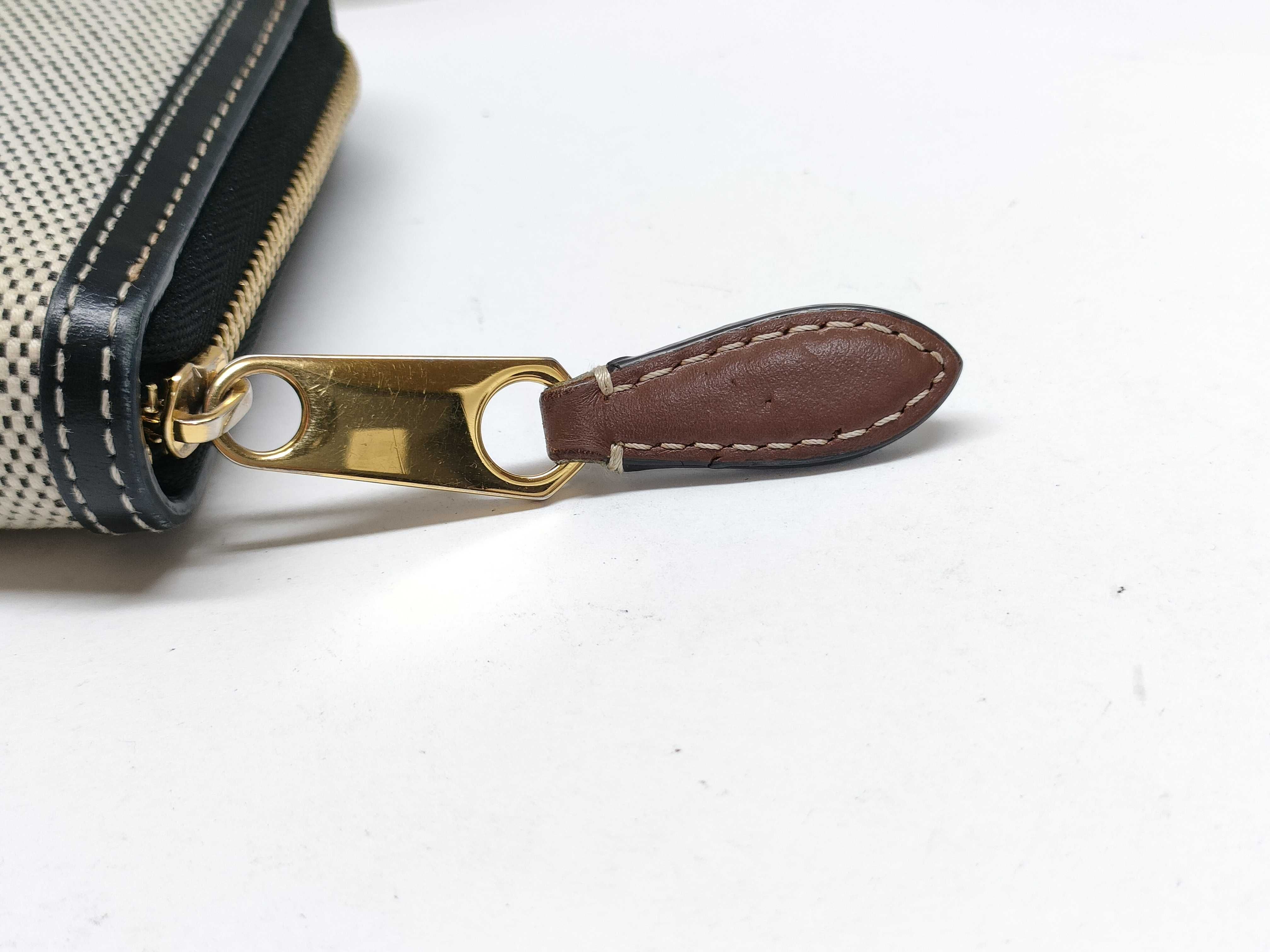 Horseferry Print Long Wallet, Canvas and Leather — view 3