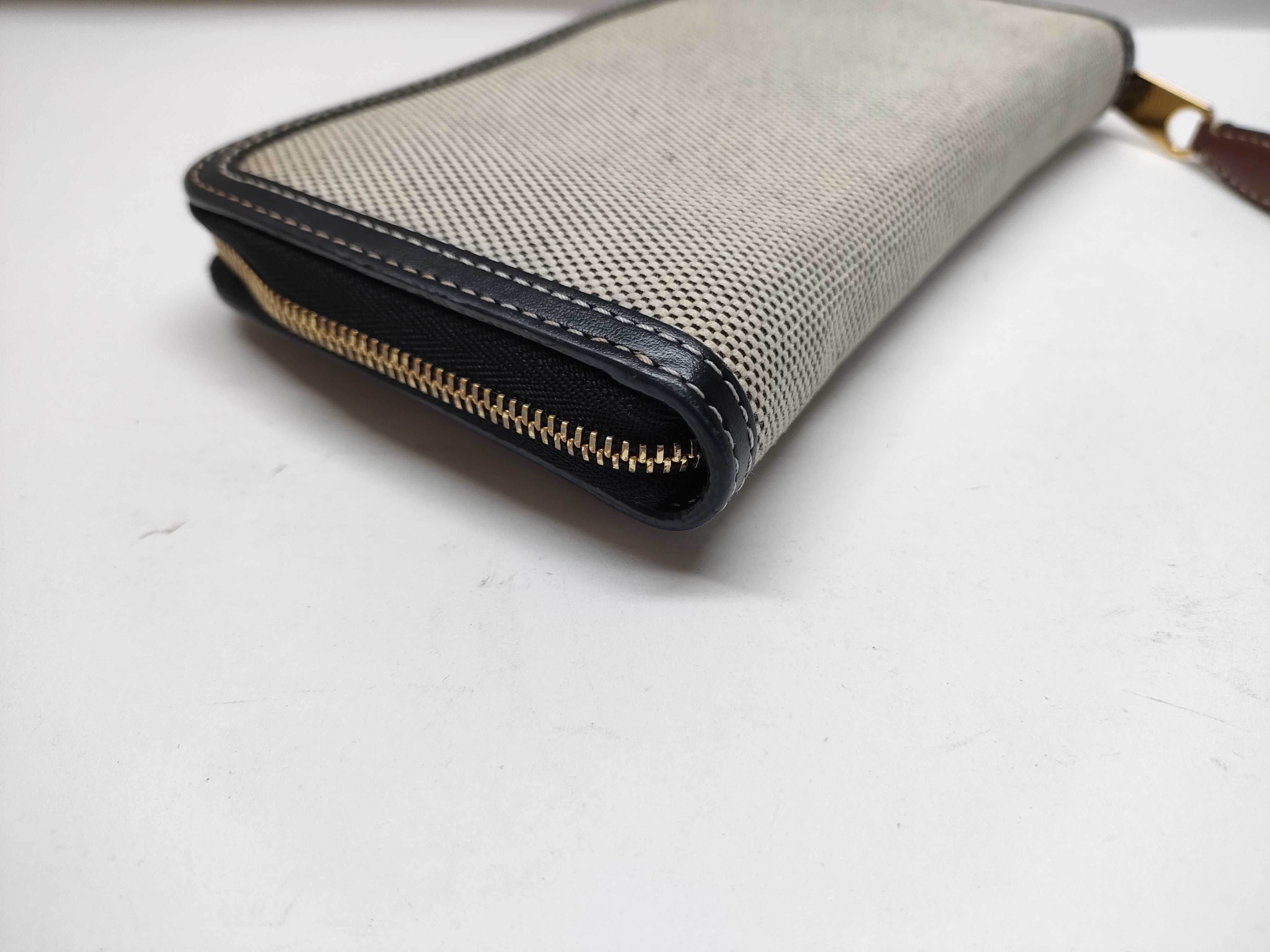 Horseferry Print Long Wallet, Canvas and Leather — view 4