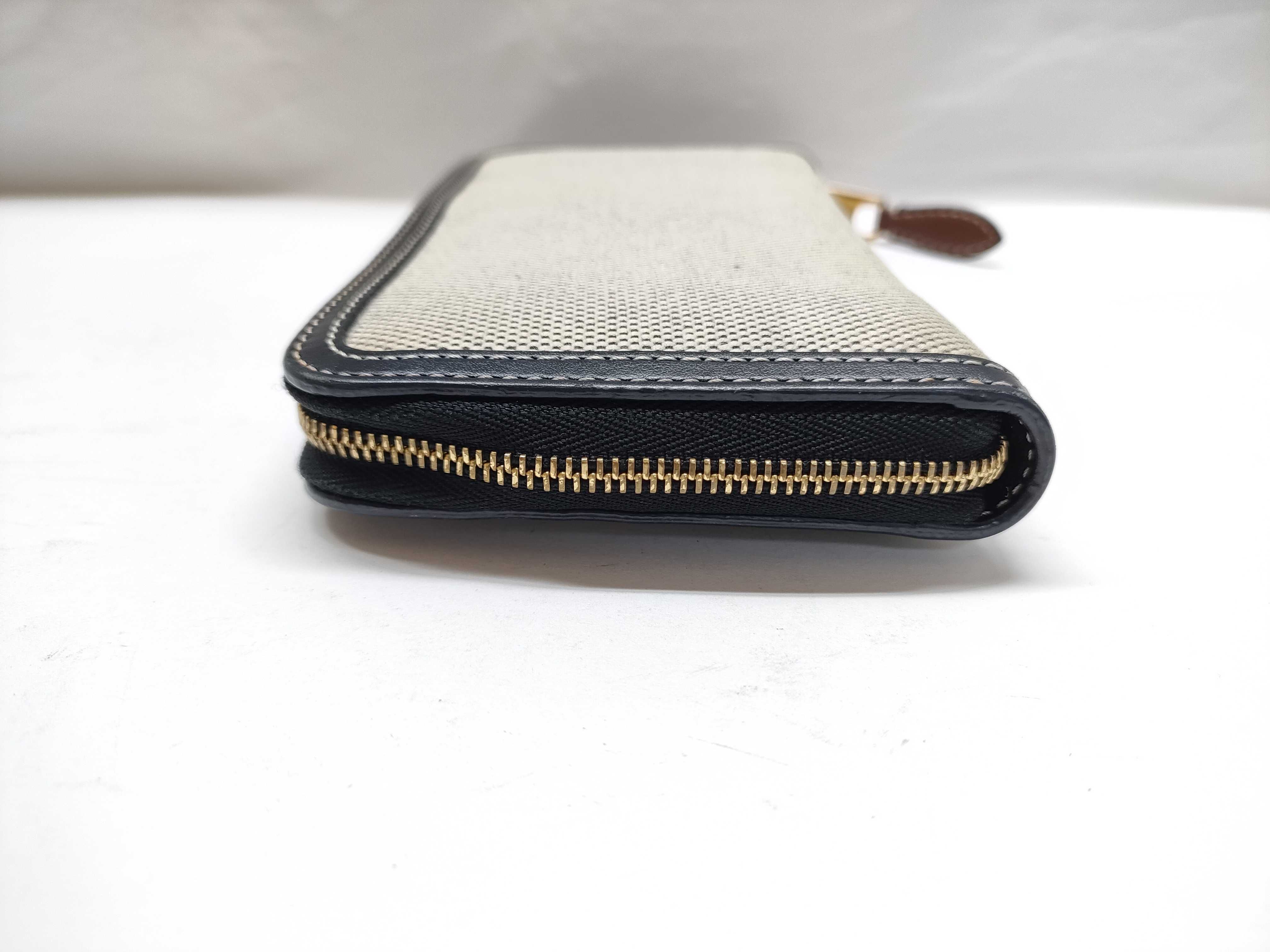 Horseferry Print Long Wallet, Canvas and Leather — view 5