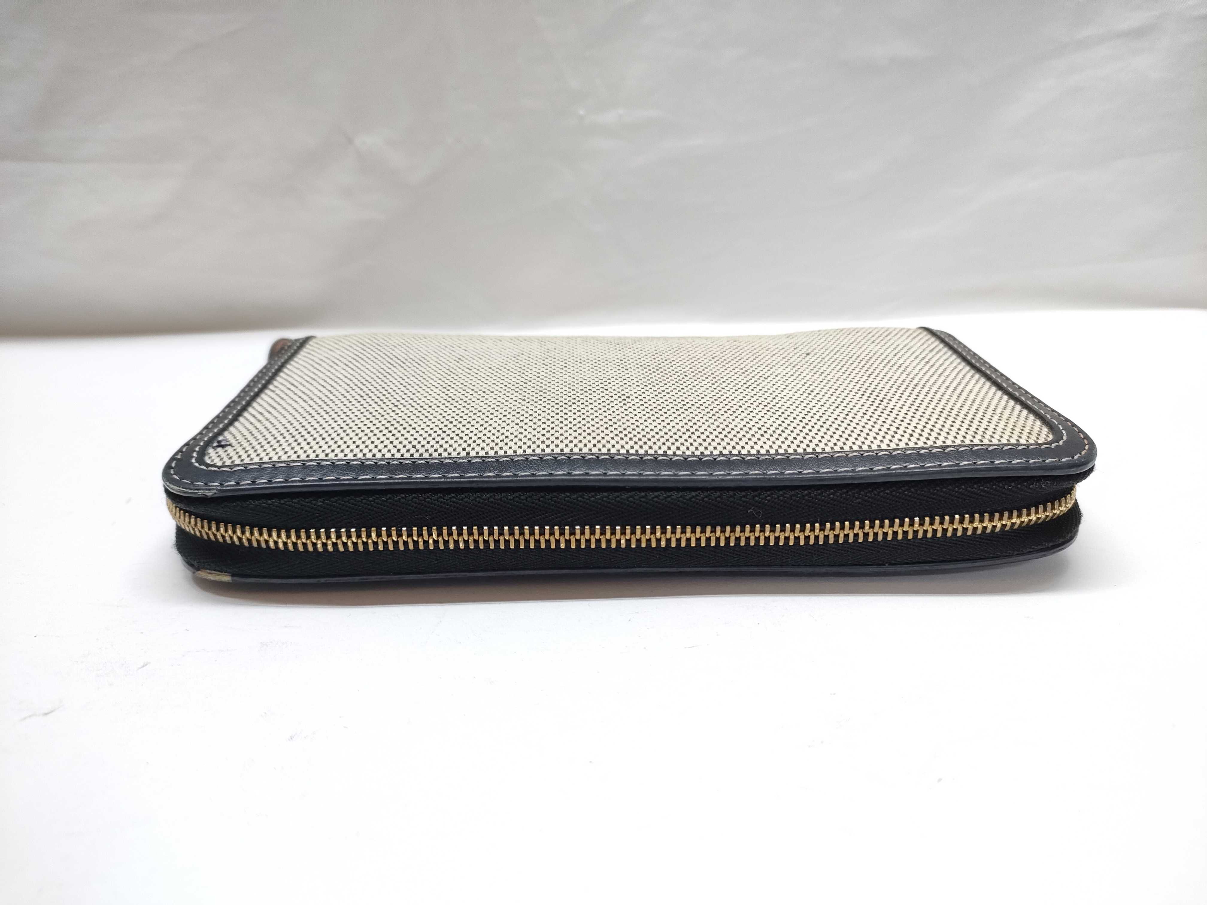 Horseferry Print Long Wallet, Canvas and Leather — view 6