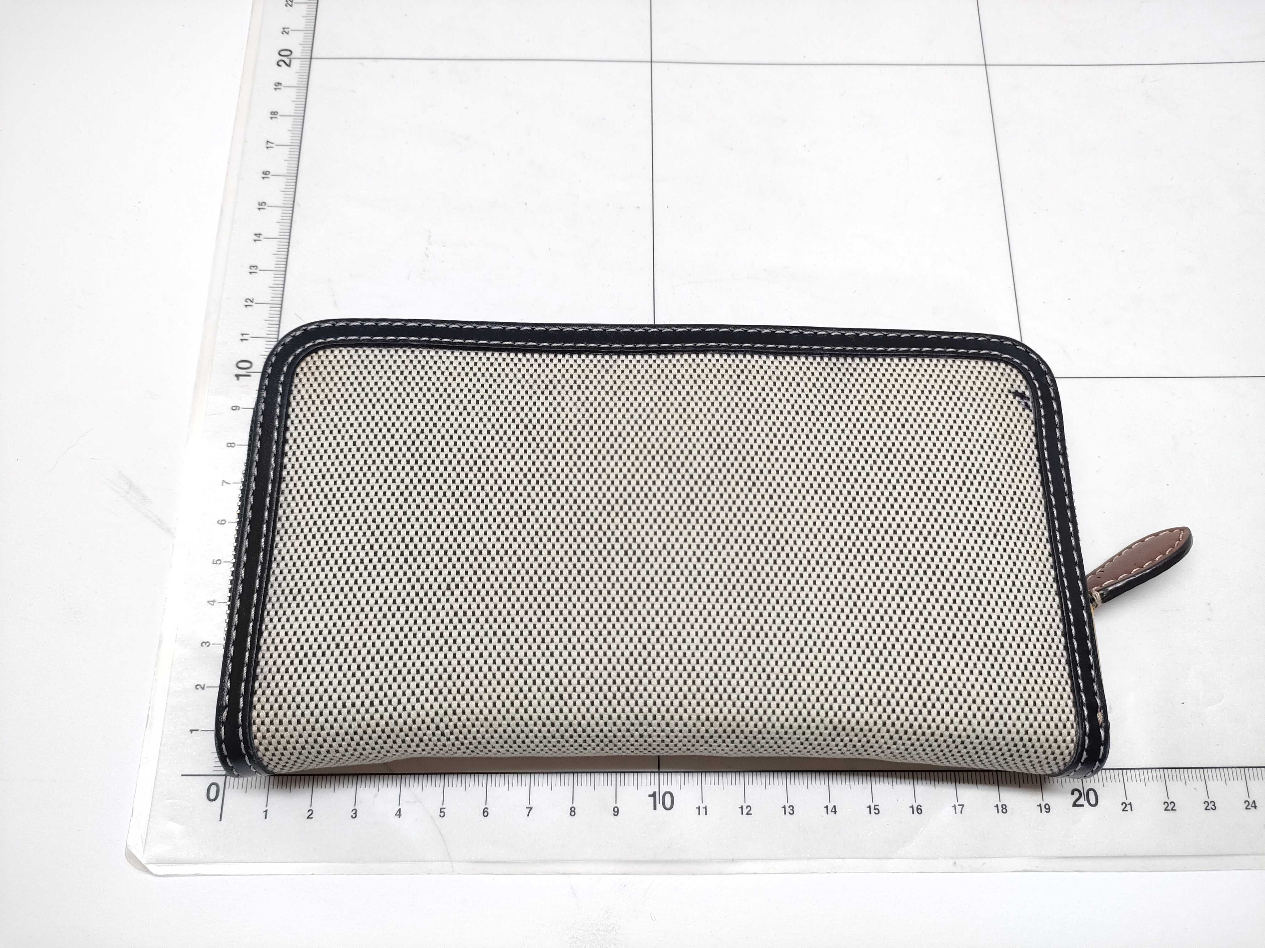 Horseferry Print Long Wallet, Canvas and Leather — view 8