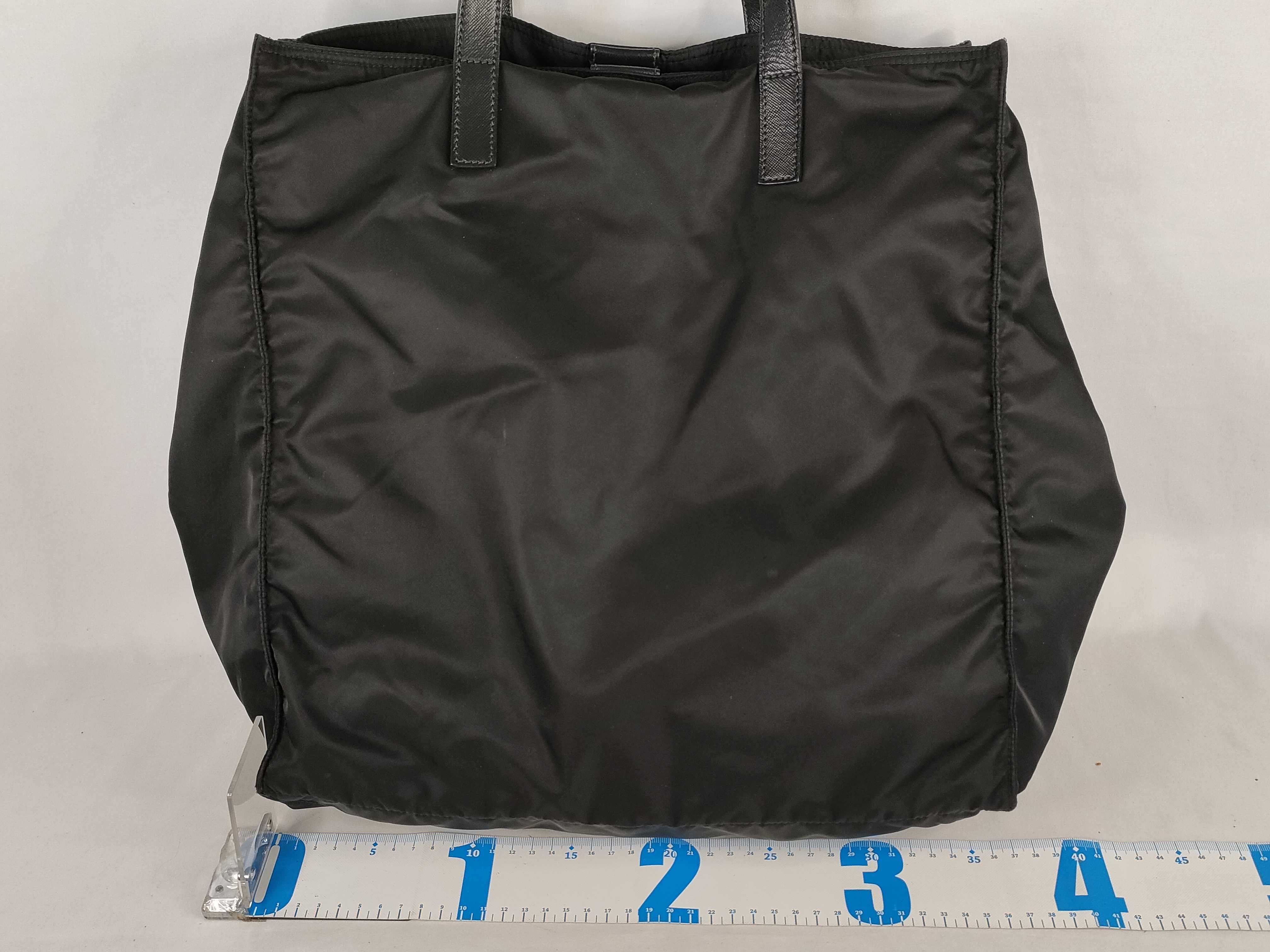 Nylon Prada Tote Bag Triangle Logo Black Bag Tote Bag — view 2