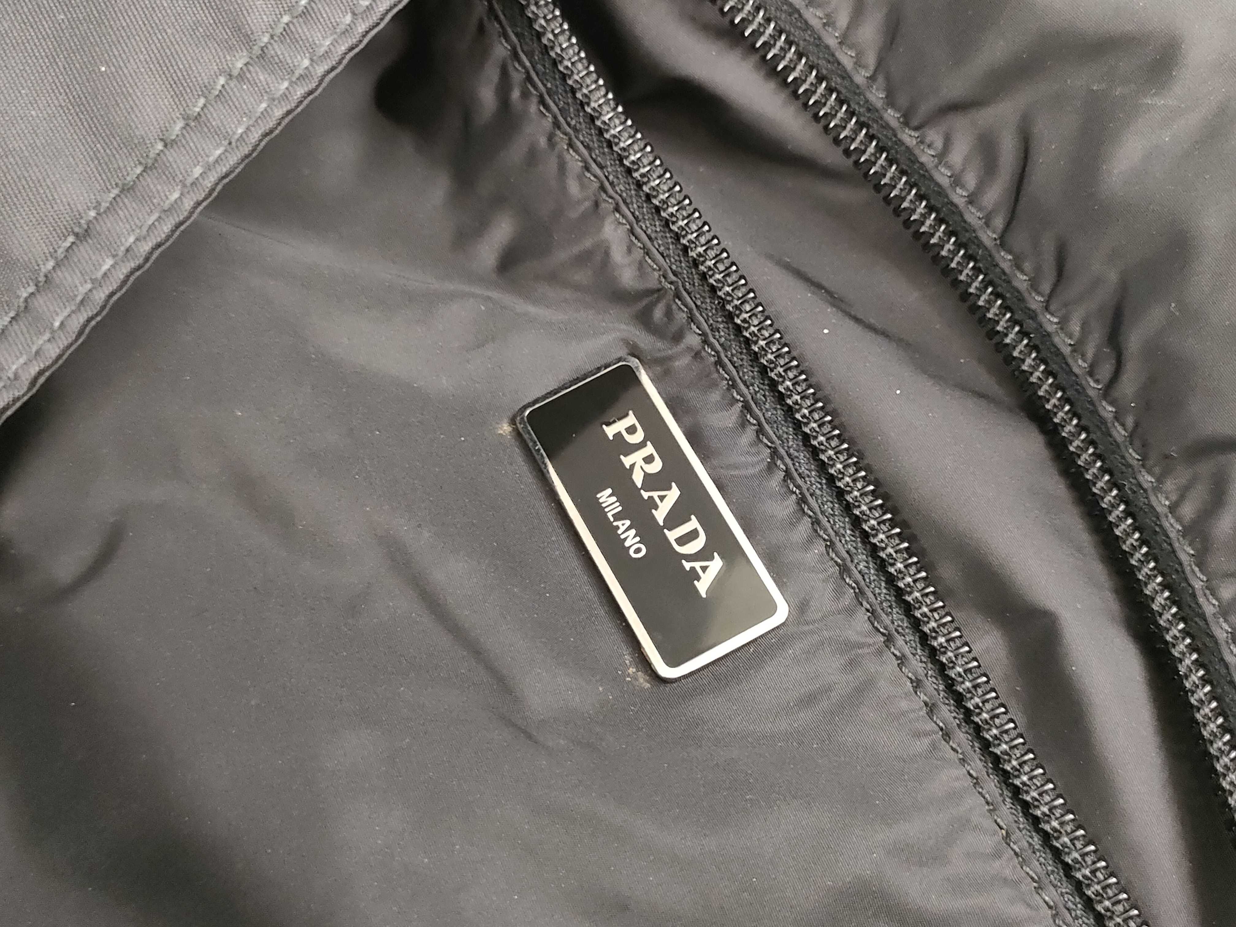 Nylon Prada Tote Bag Triangle Logo Black Bag Tote Bag — view 11