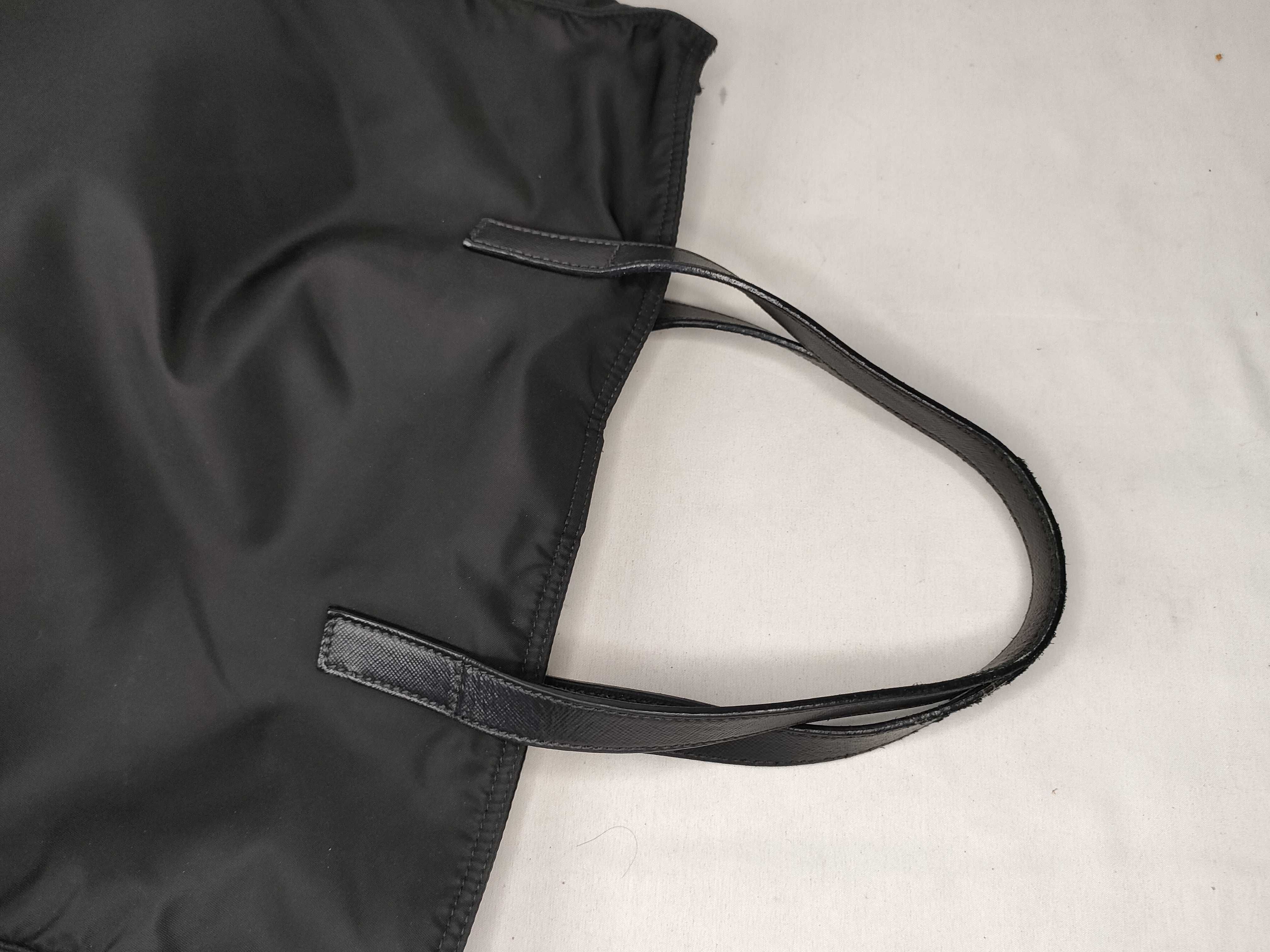 Nylon Prada Tote Bag Triangle Logo Black Bag Tote Bag — view 3
