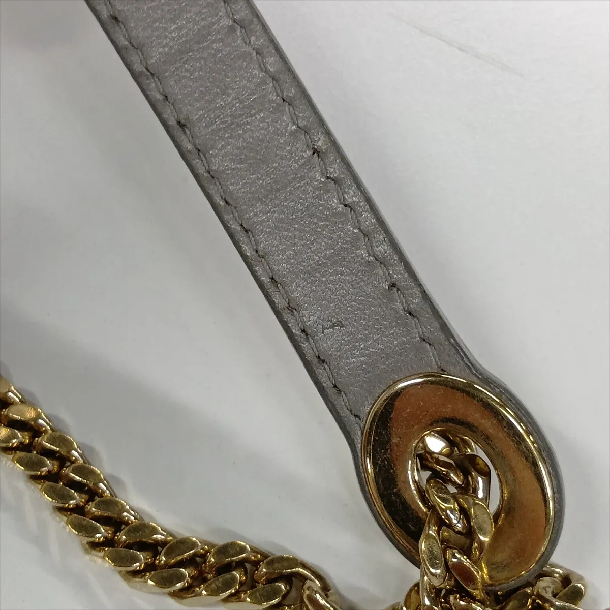Cannage Lady Dior Mini Leather 2-Way Handbag, Gray — view 13