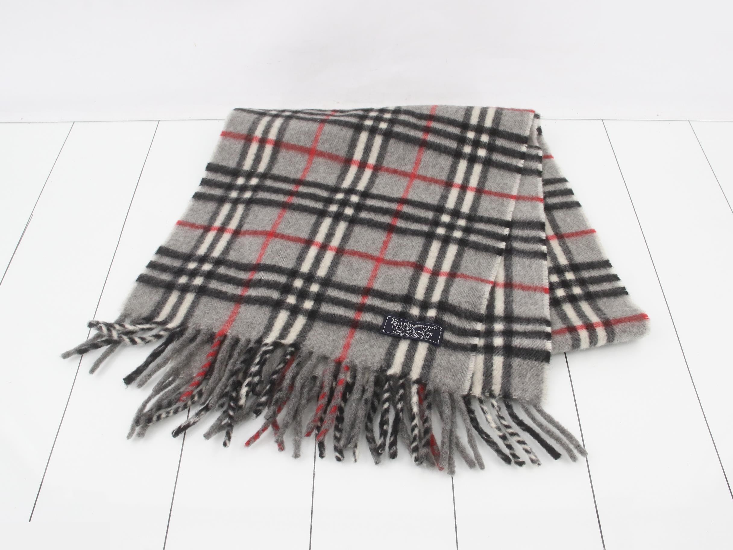 Nova Check 100% Cashmere Scarf — view 2