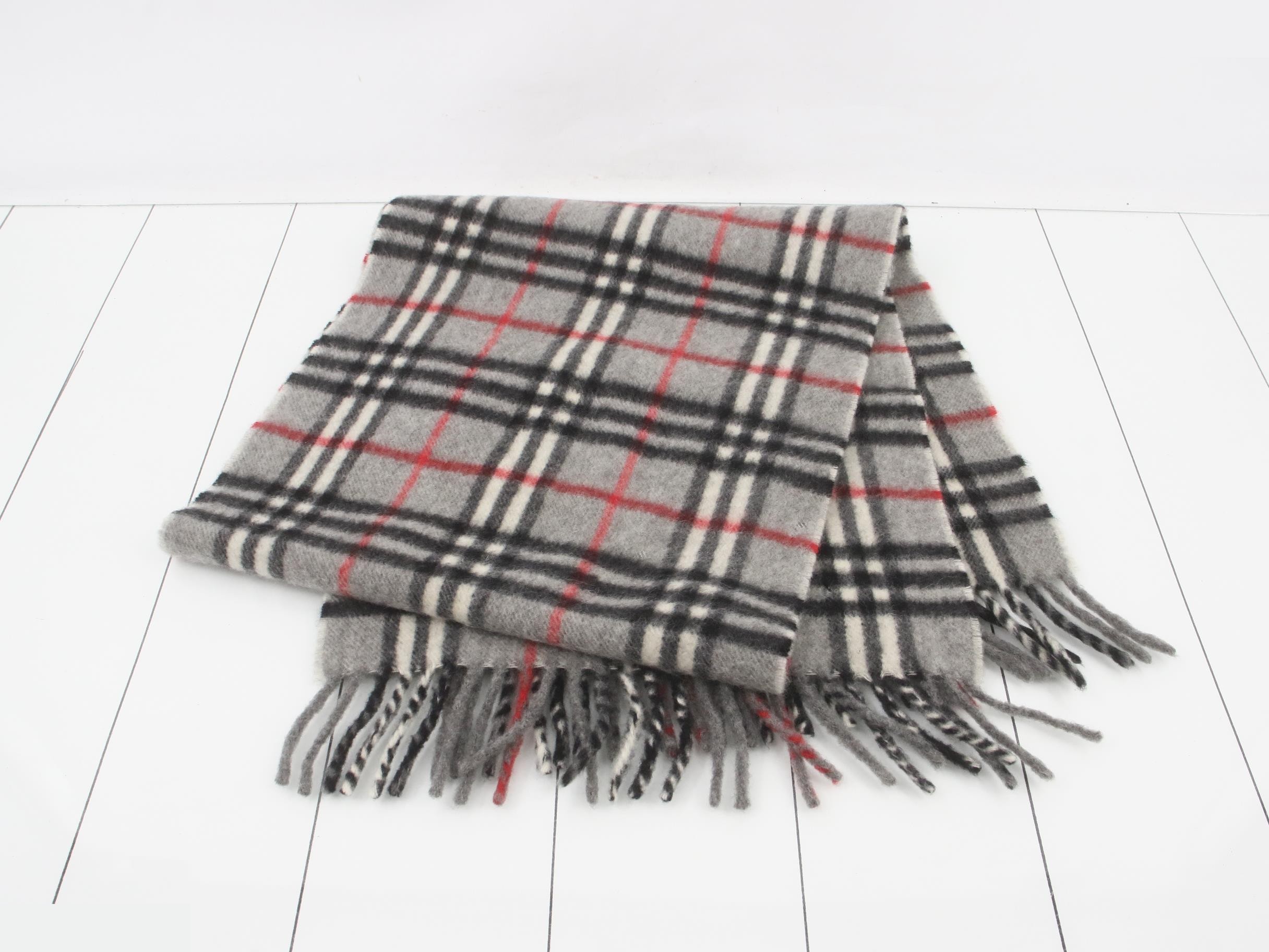 Nova Check 100% Cashmere Scarf — view 3