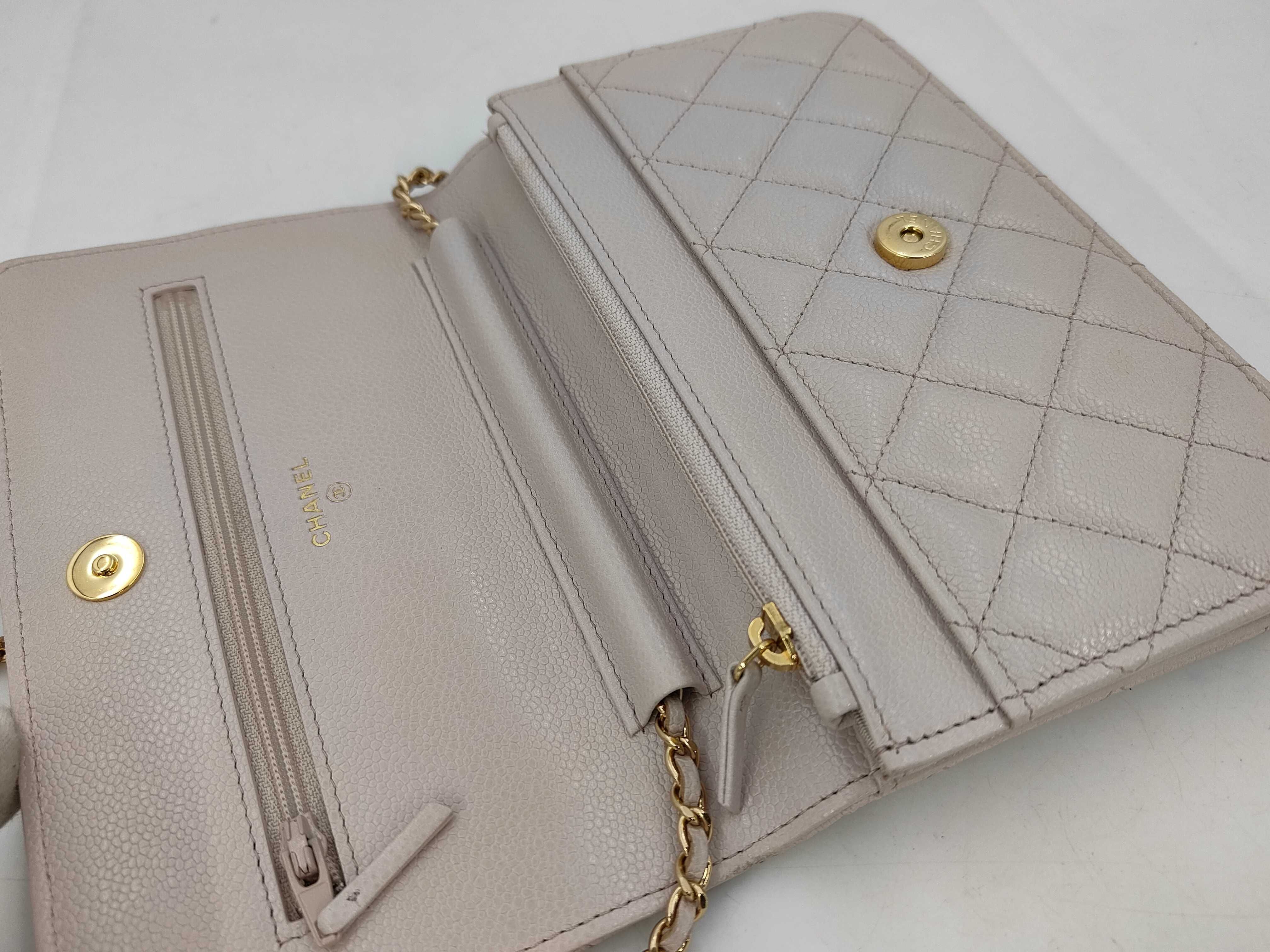 Matelassé Caviar Skin Serial Plate Chain Wallet COCO Chain Shoulder Bag — view 8
