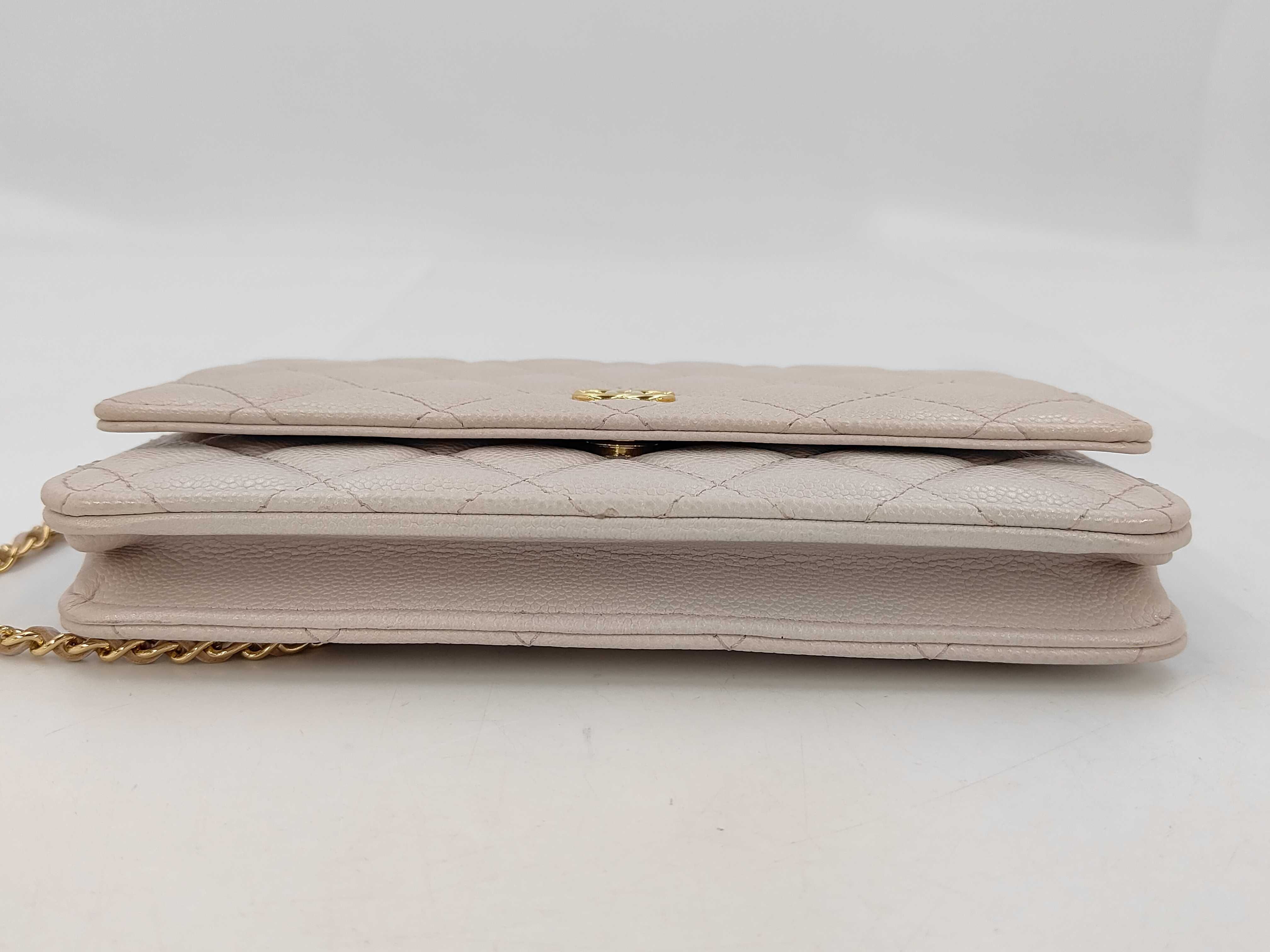 Matelassé Caviar Skin Serial Plate Chain Wallet COCO Chain Shoulder Bag — view 10