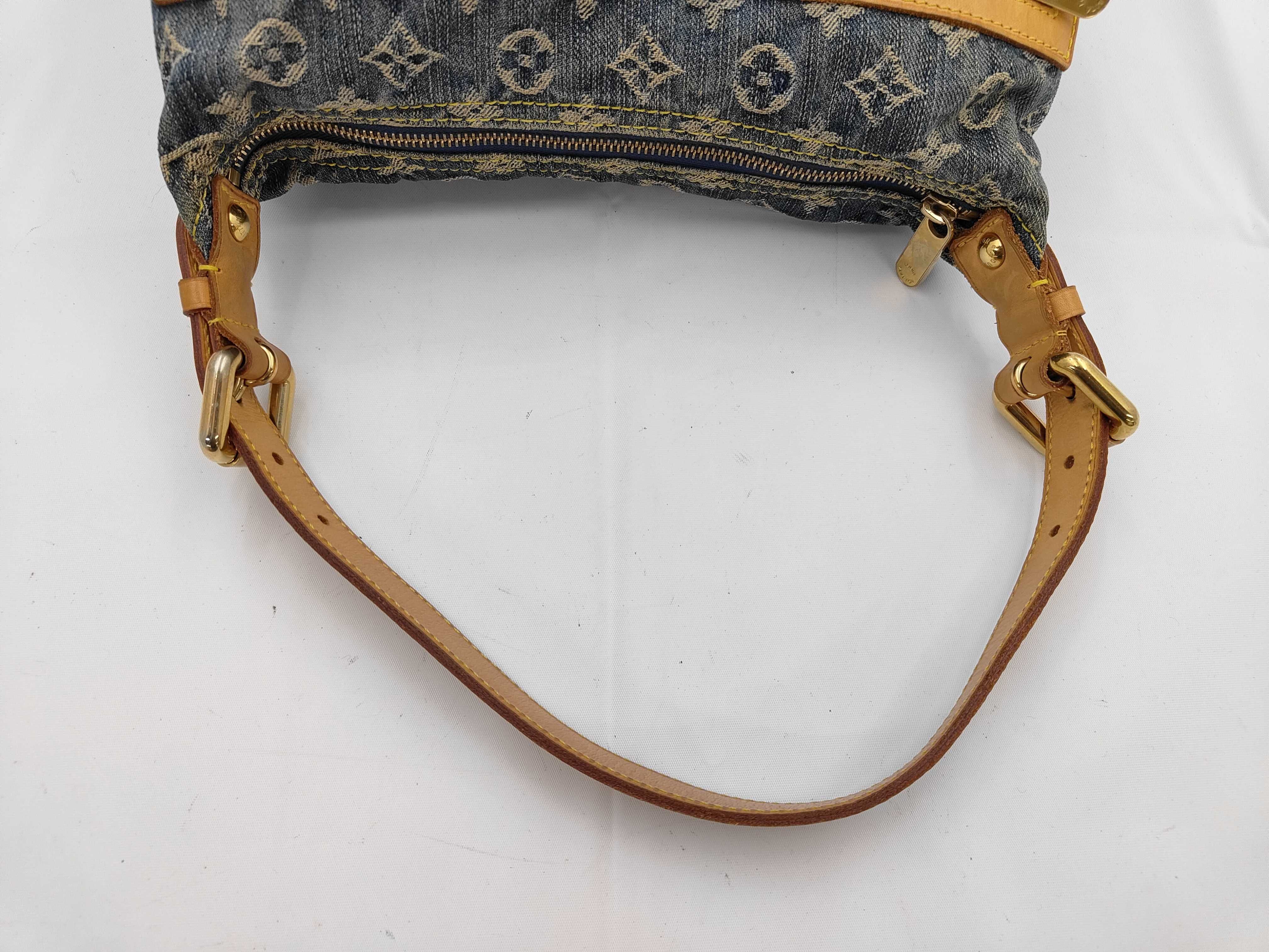 Monogram Denim LV Baggy PM Shoulder Bag Handbag — view 3