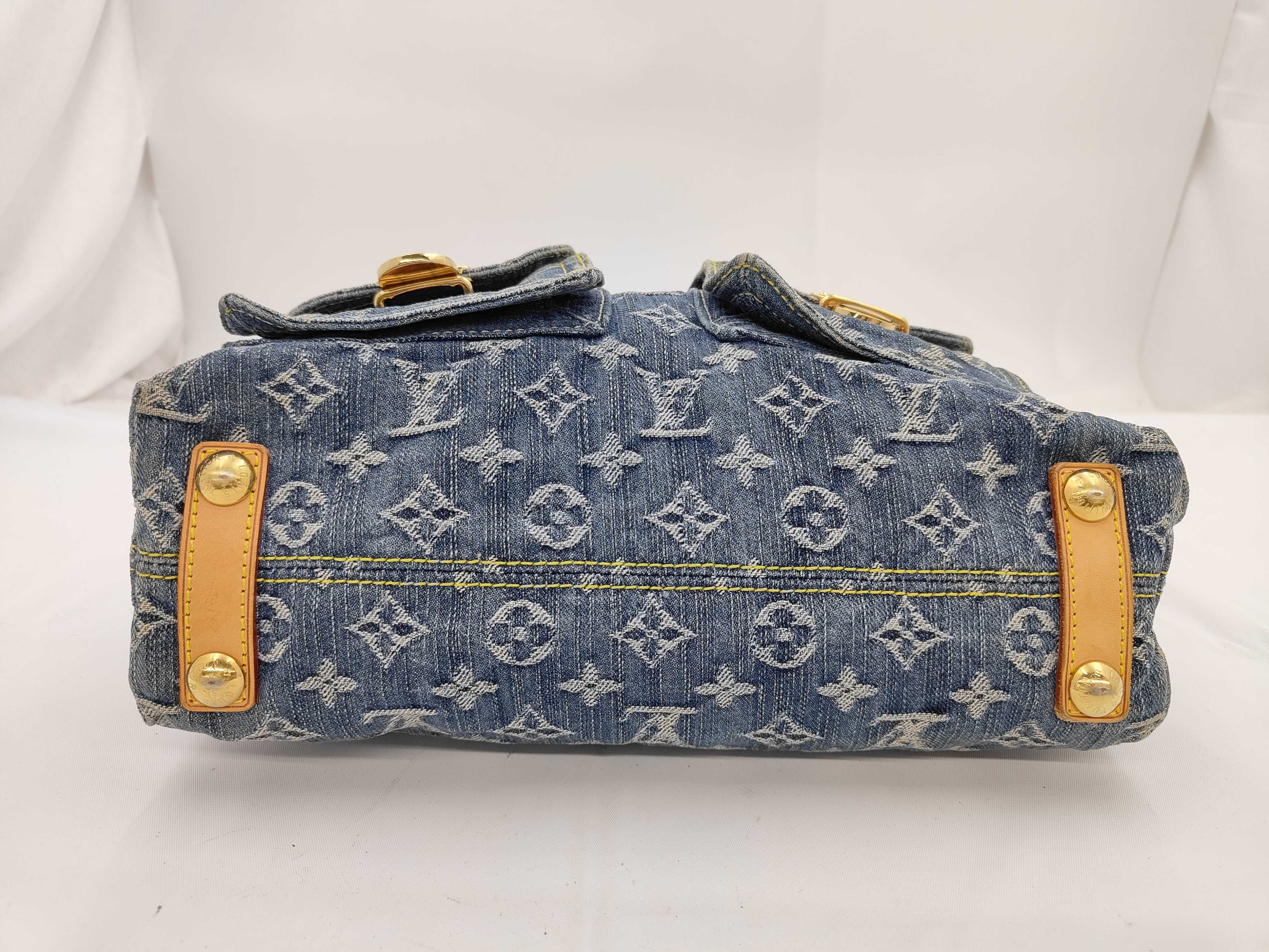 Monogram Denim LV Baggy PM Shoulder Bag Handbag — view 5
