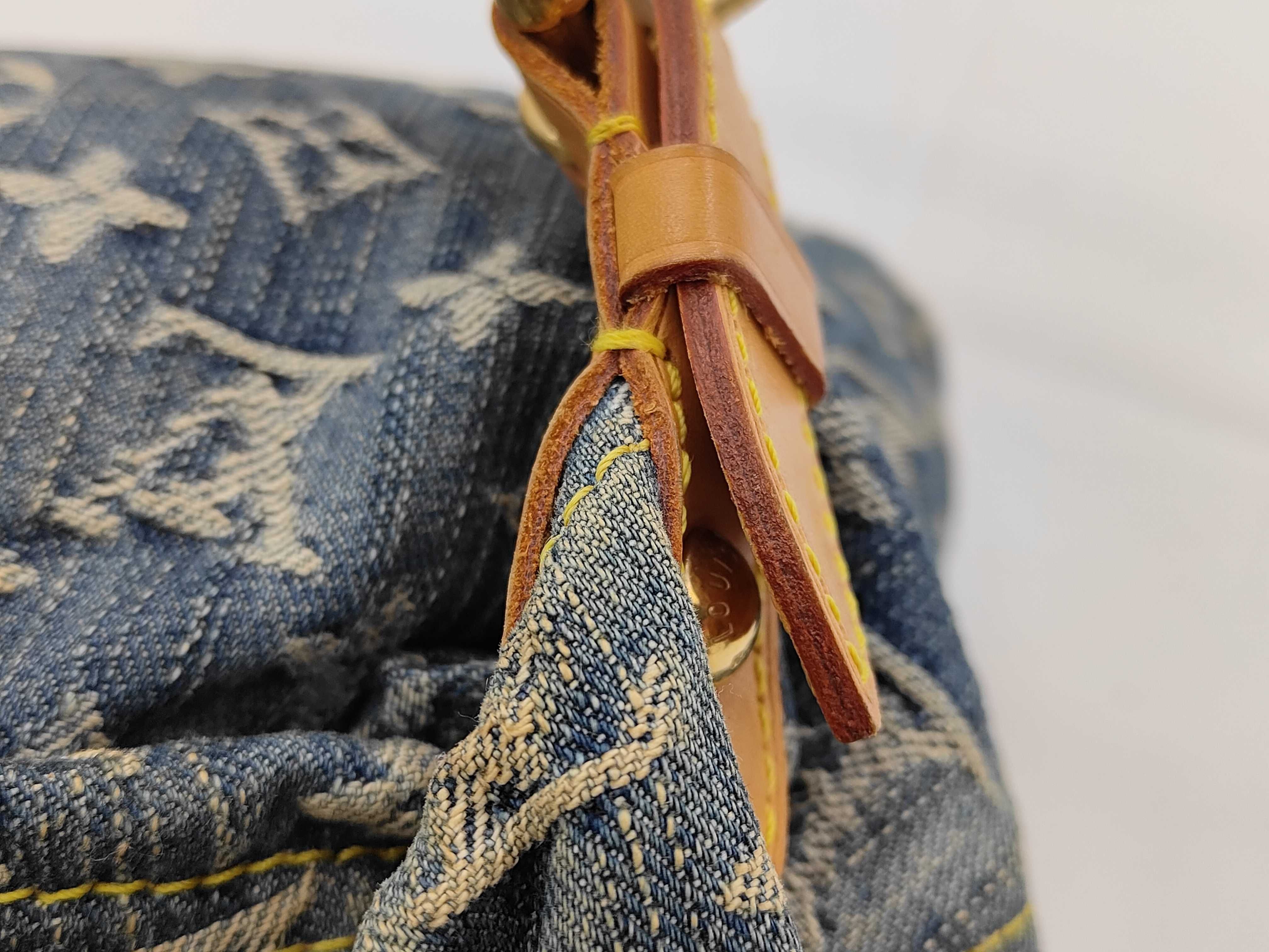 Monogram Denim LV Baggy PM Shoulder Bag Handbag — view 7