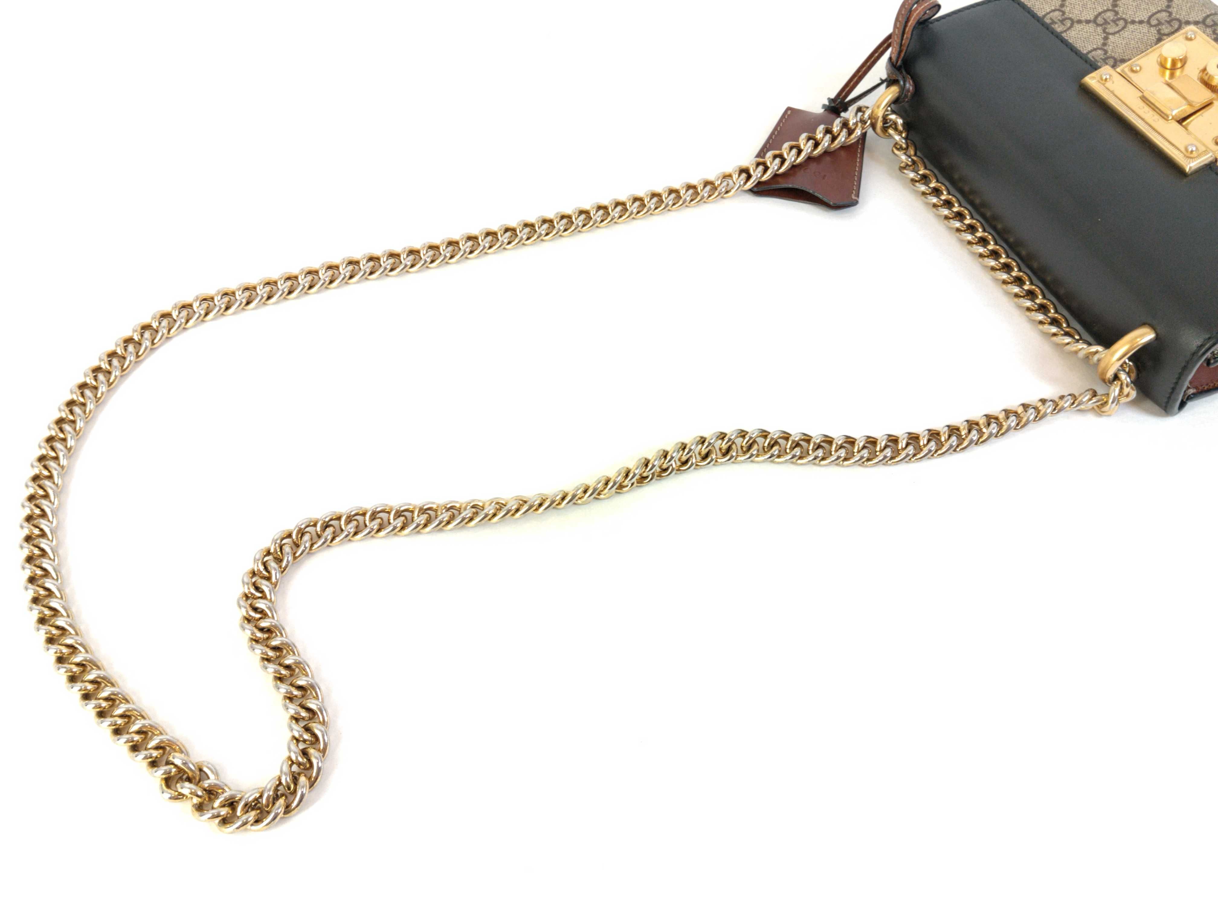 GG Supreme Padlock Chain Shoulder Bag — view 3
