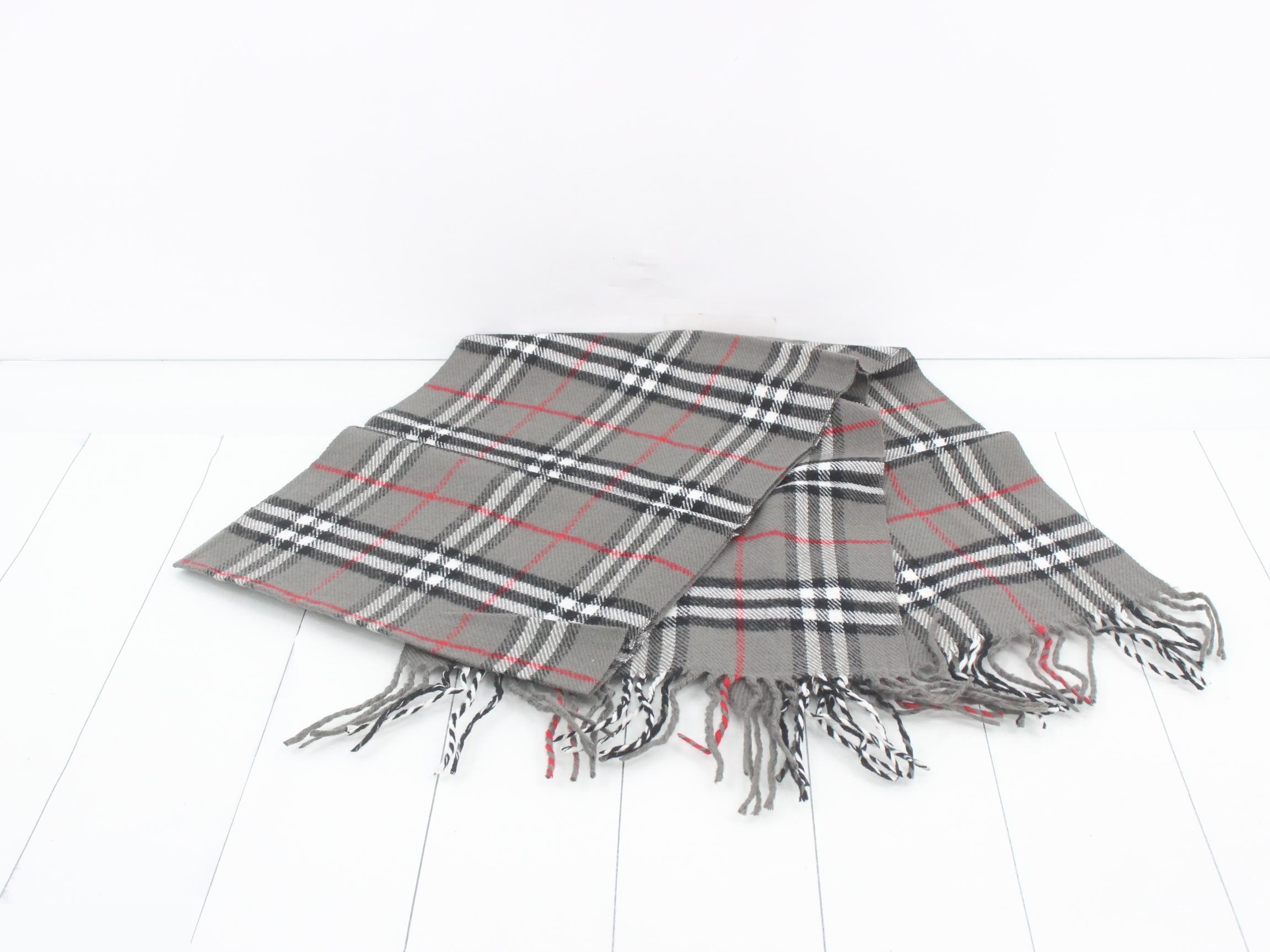 Nova Check Scarf, Gray — view 3