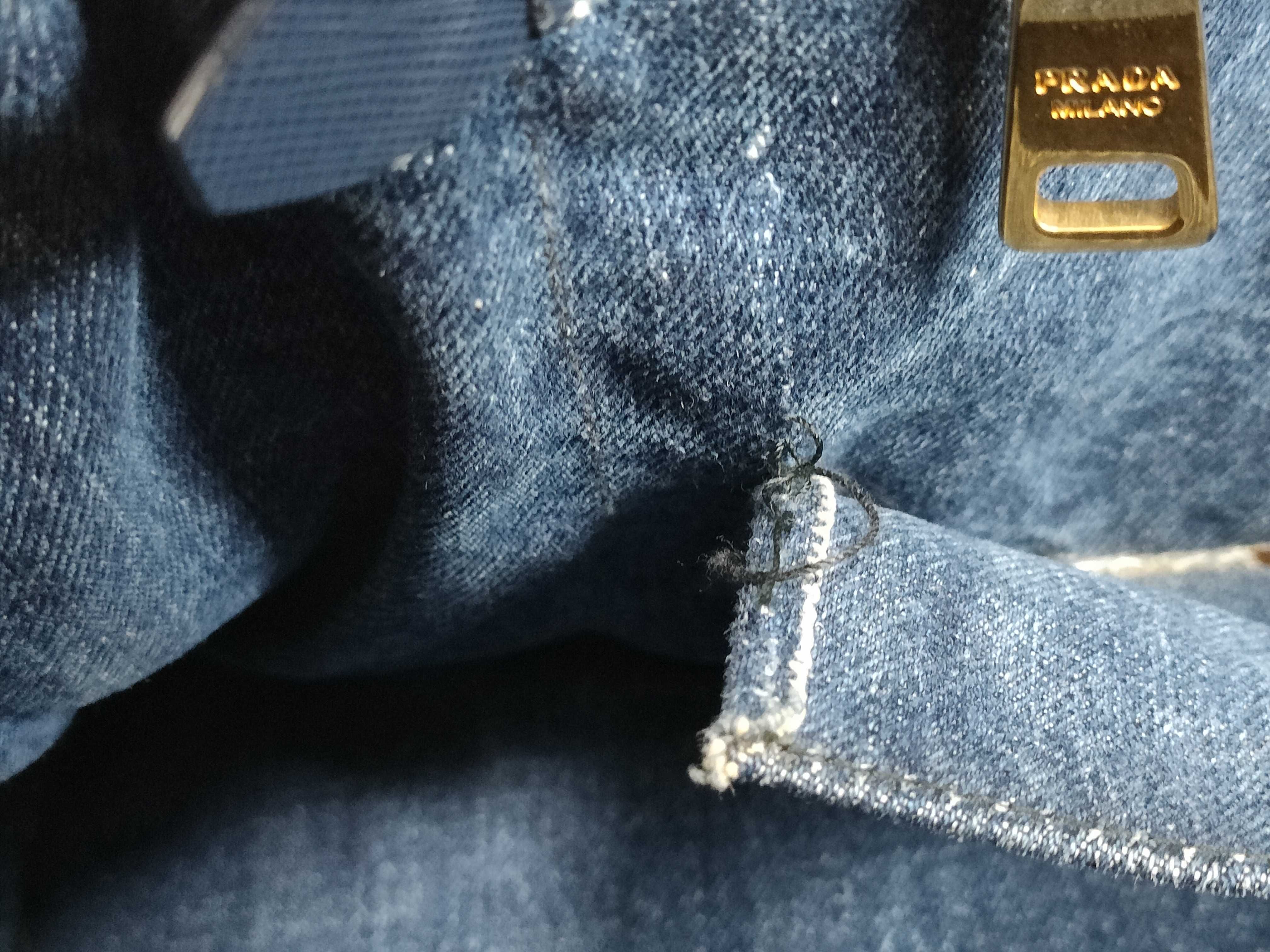 Canapa Denim Tote Bag M with Strap — view 14