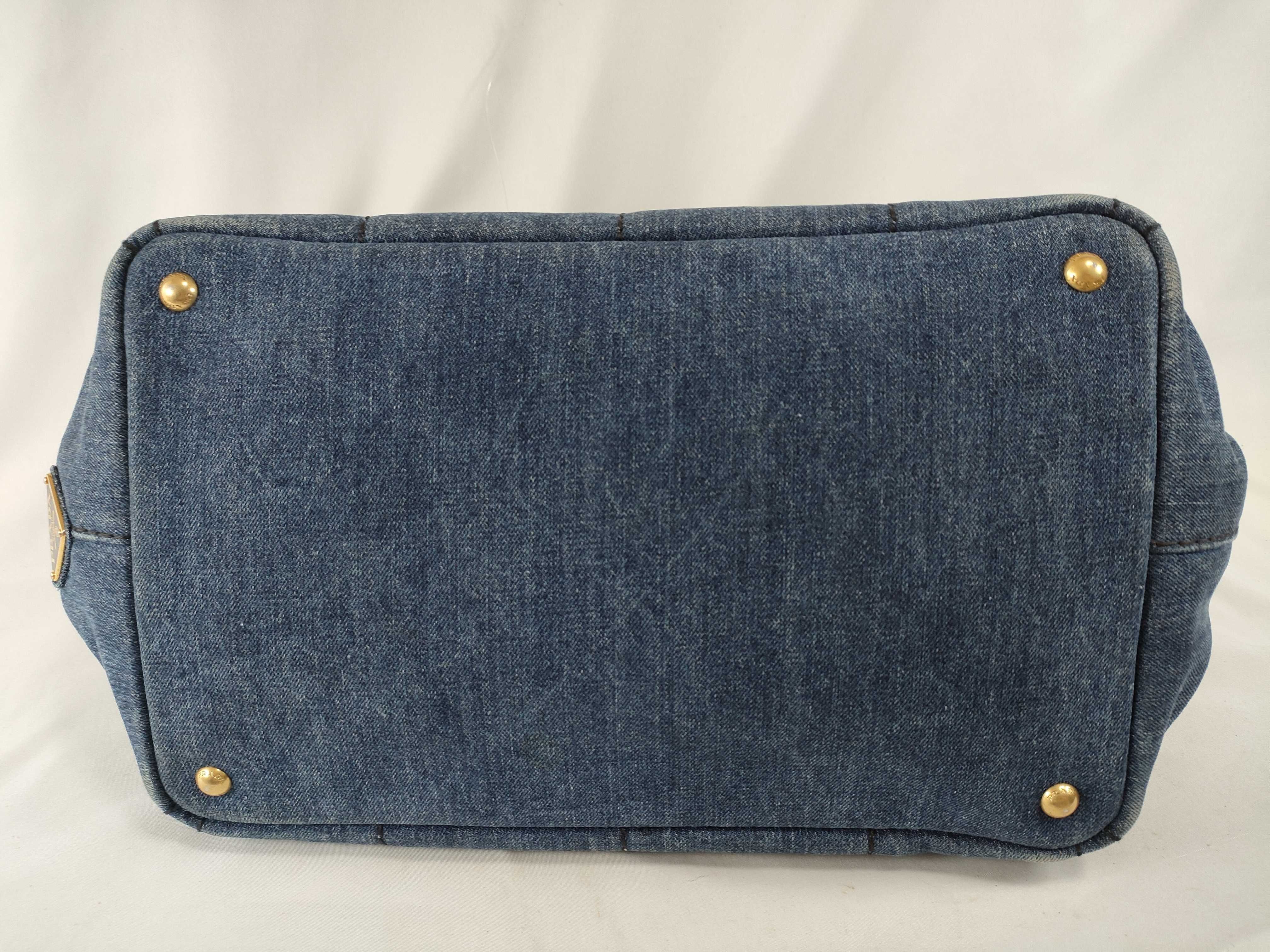 Canapa Denim Tote Bag M with Strap — view 8