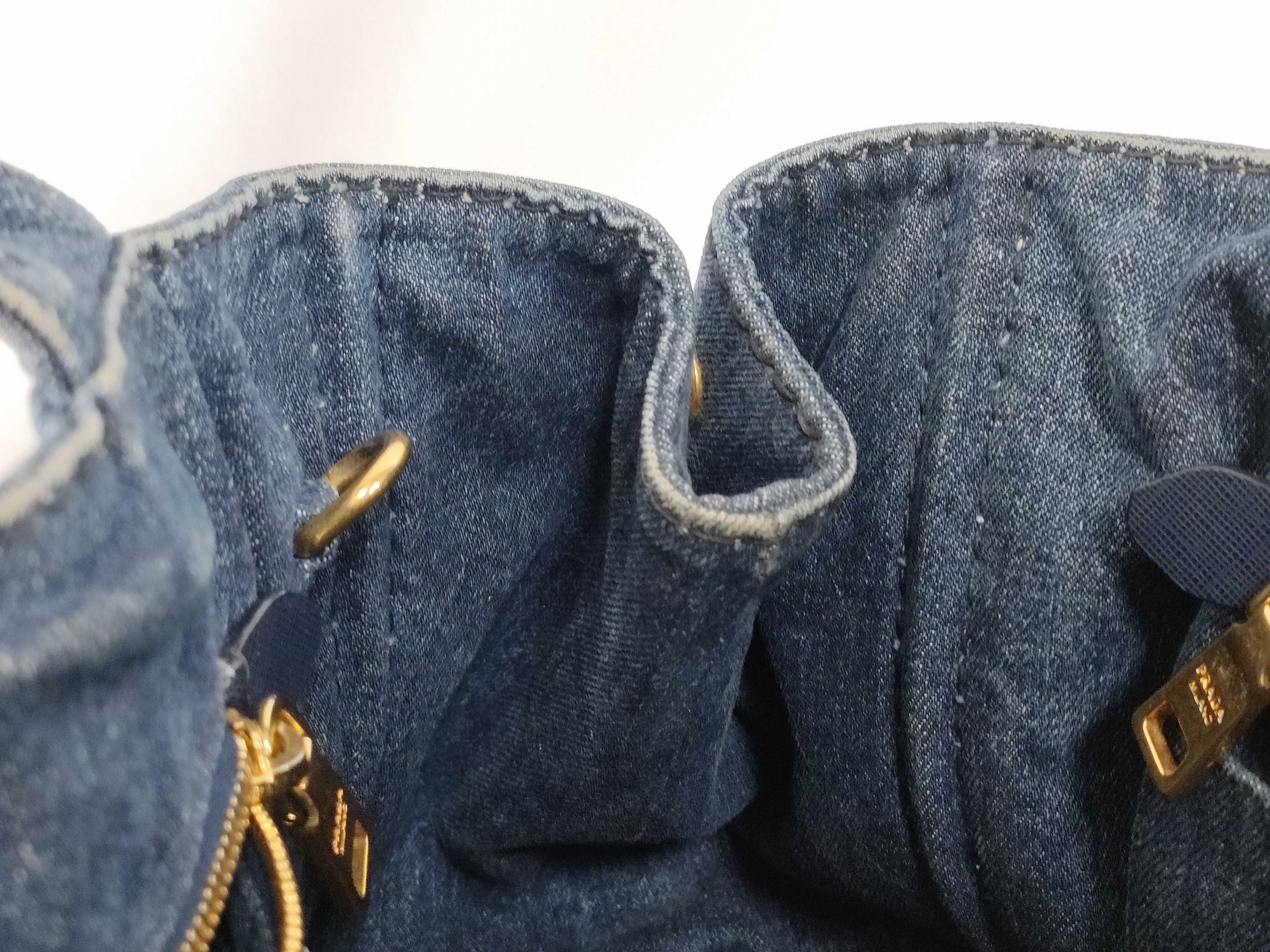 Canapa Denim Tote Bag M with Strap — view 9