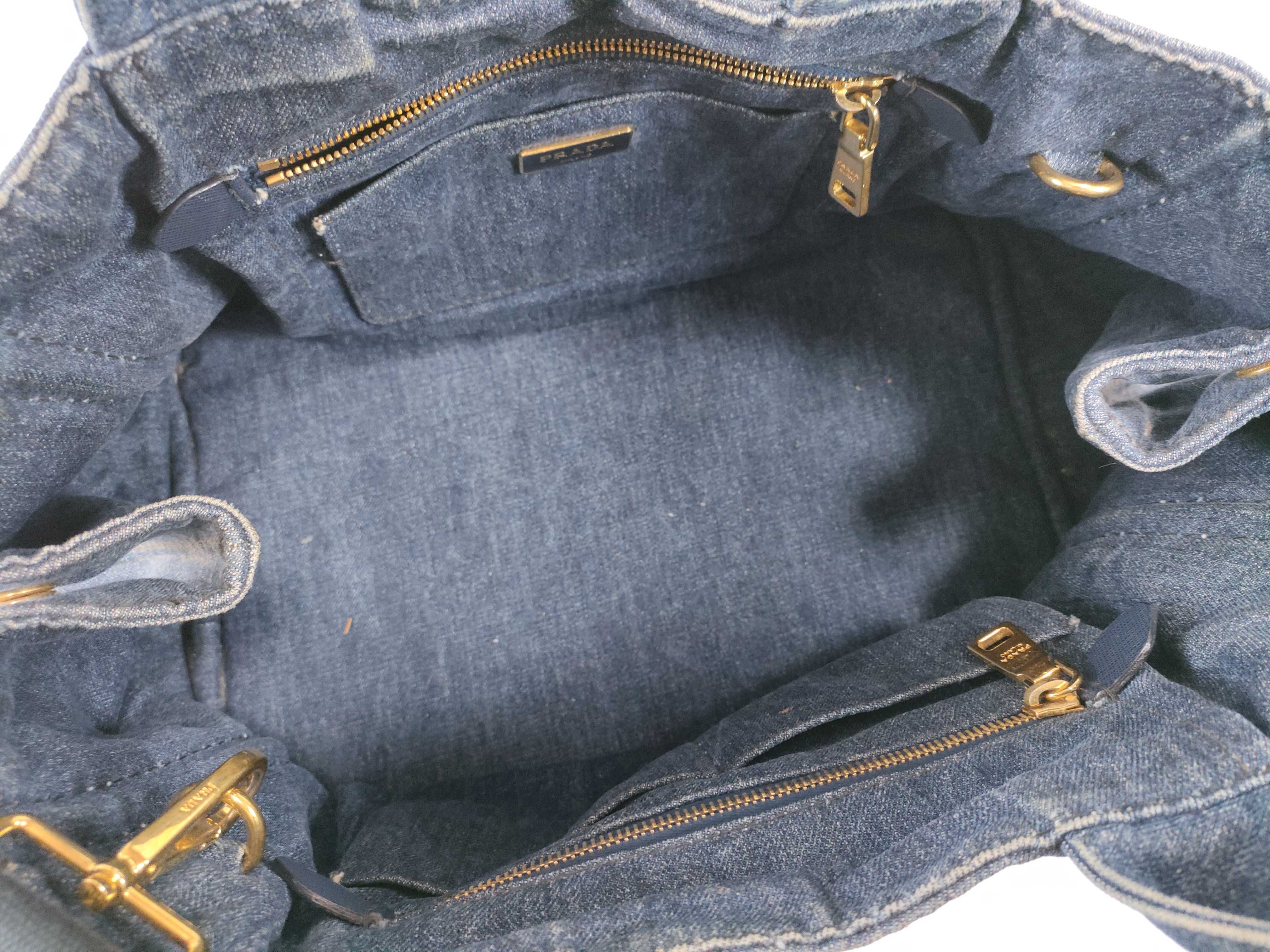 Canapa Denim Tote Bag M with Strap — view 10