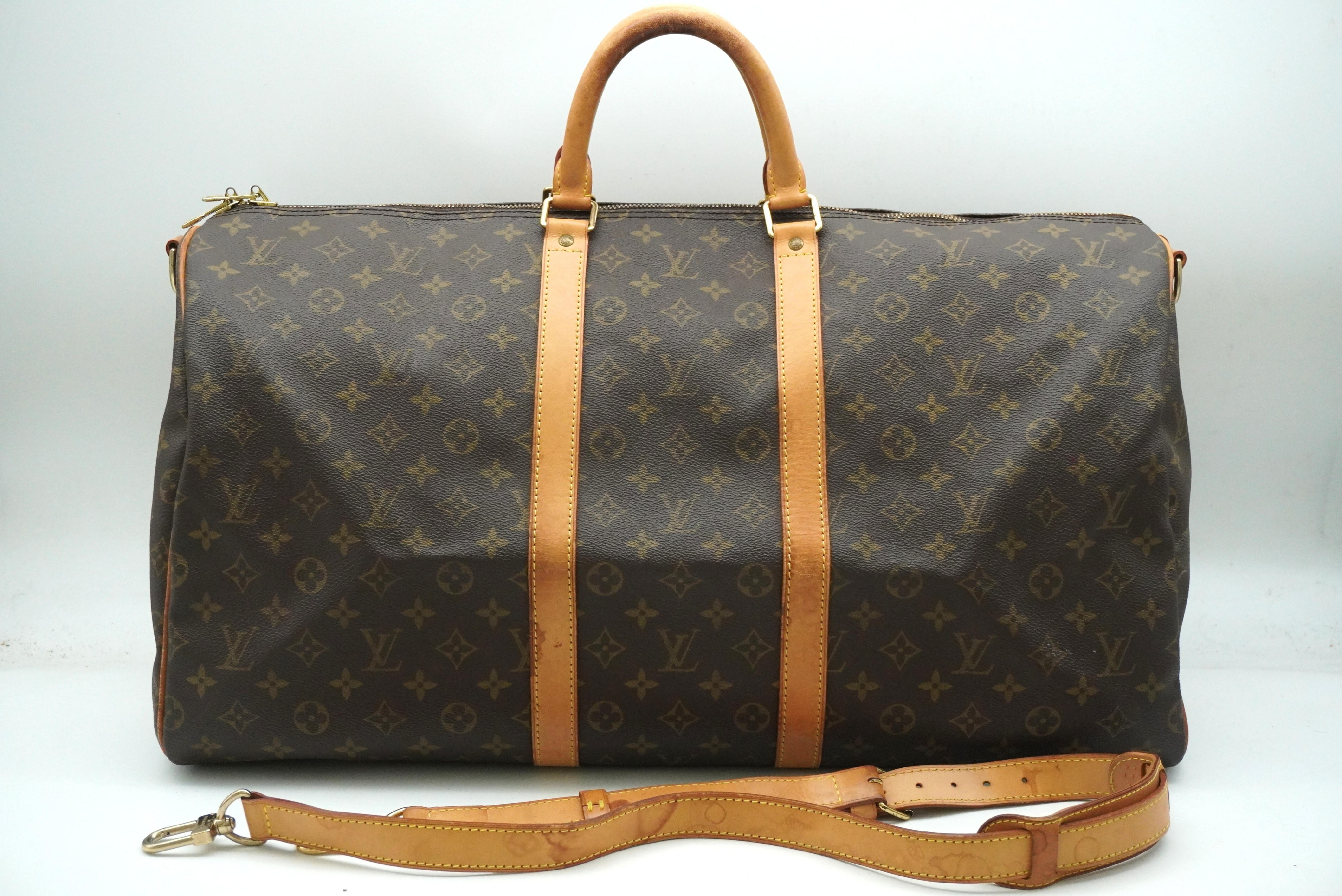 Monogram Keepall Bandoulière 55 M41414 Shoulder Strap Boston Bag