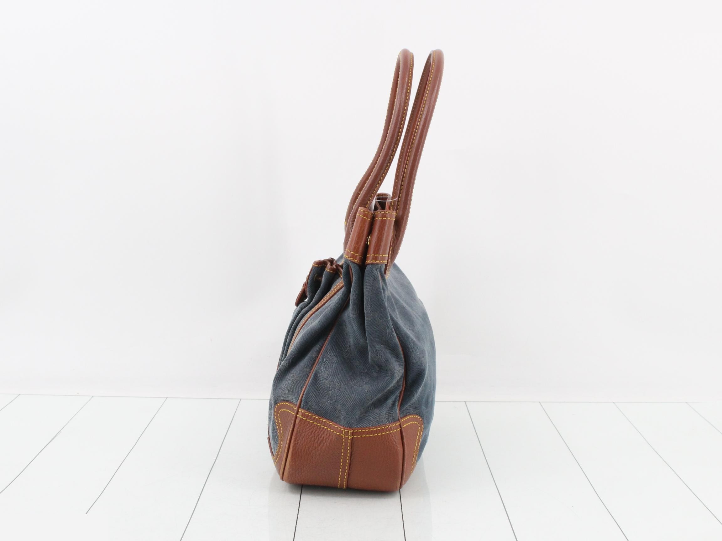 Paris Macadam Denim Tote — view 3