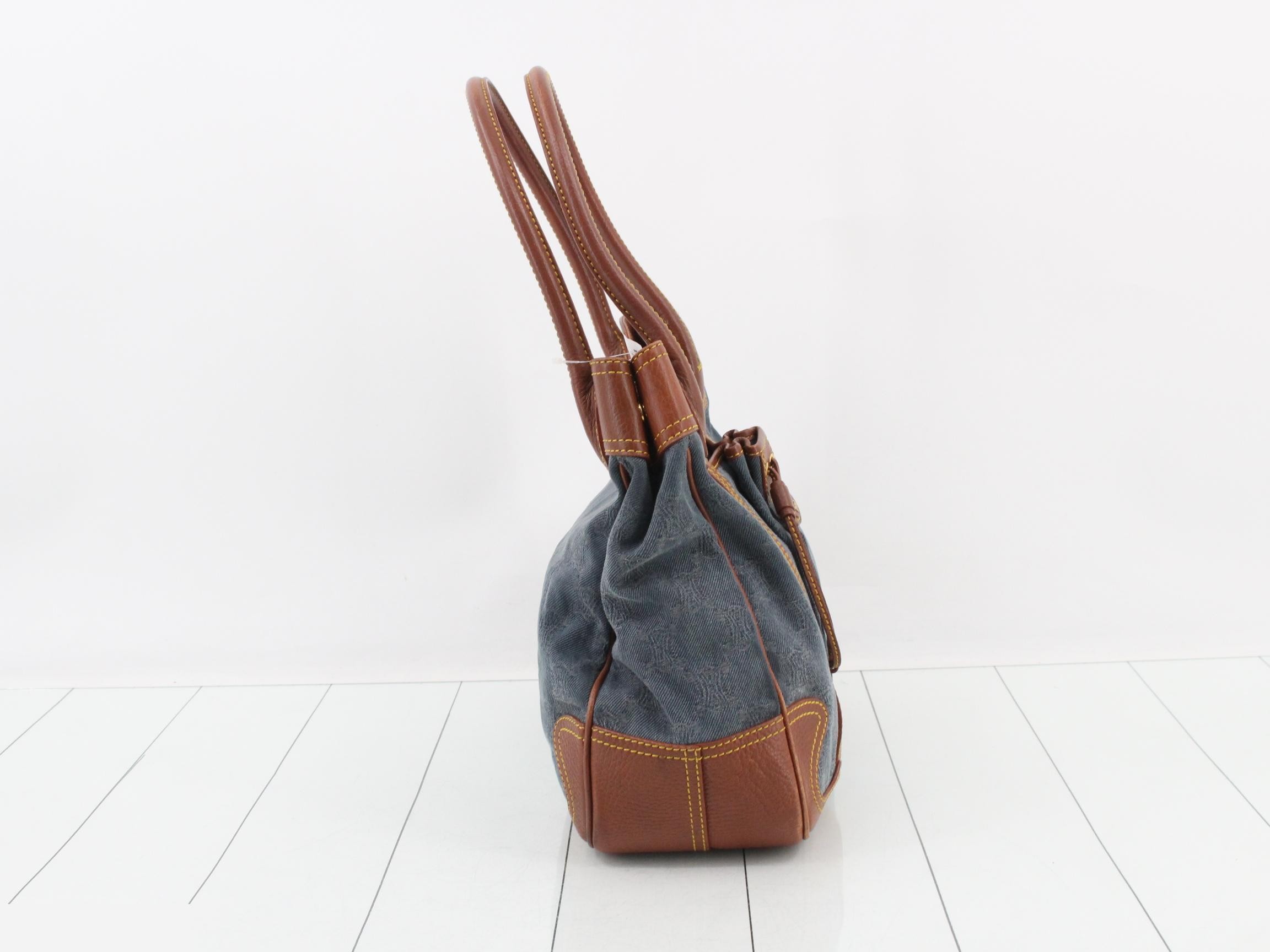 Paris Macadam Denim Tote — view 4