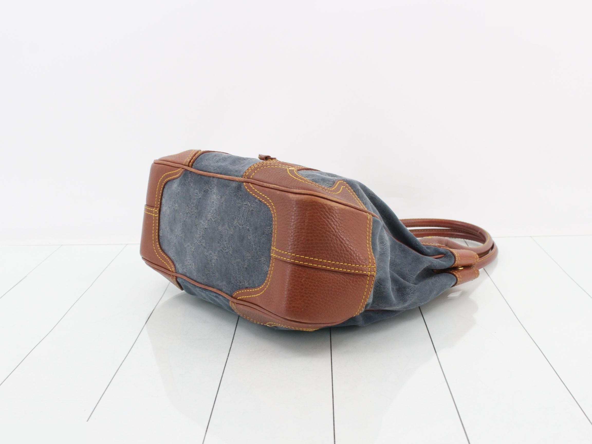 Paris Macadam Denim Tote — view 6