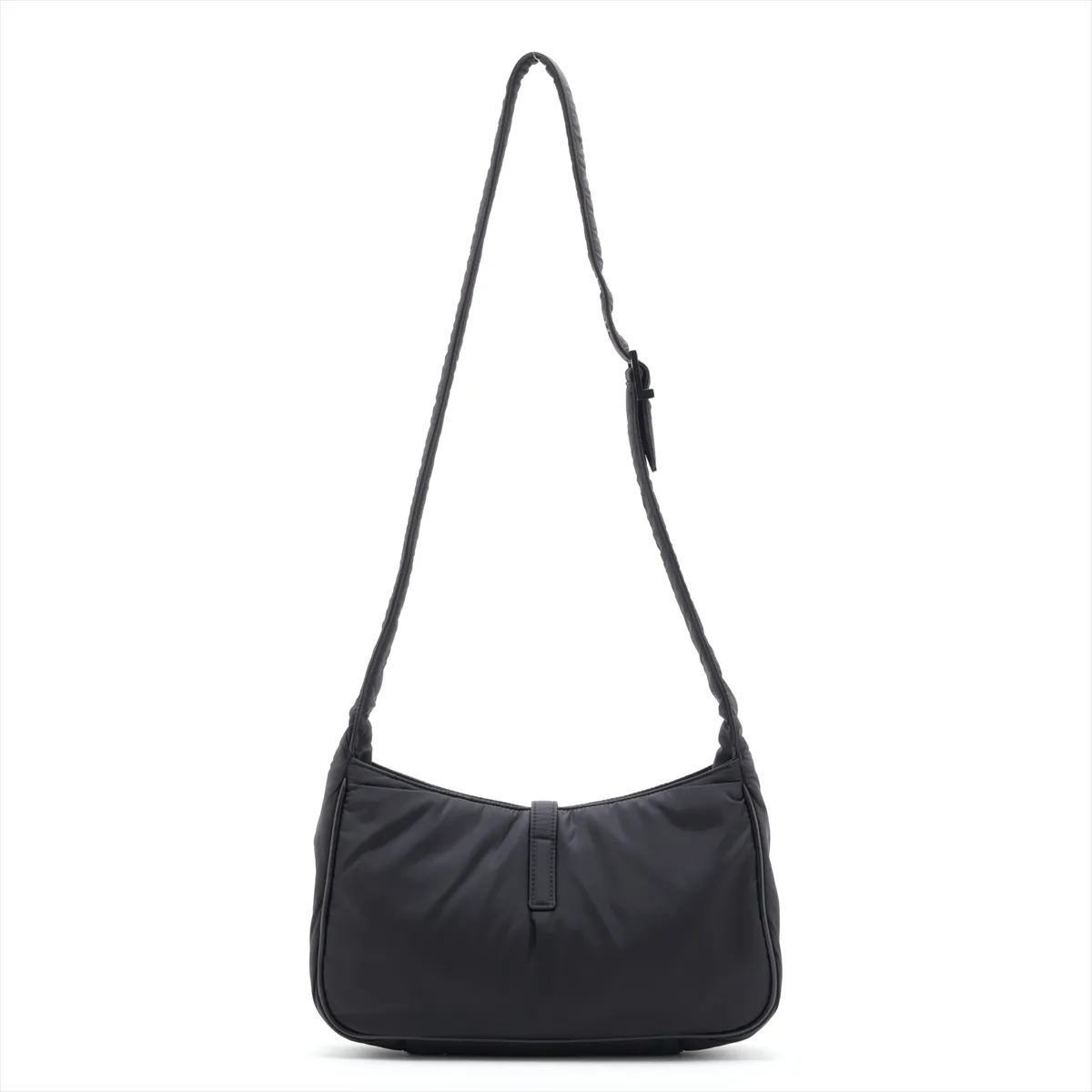 LE 5 A 7 Nylon x Leather Shoulder Bag, Black, 733294 — view 2