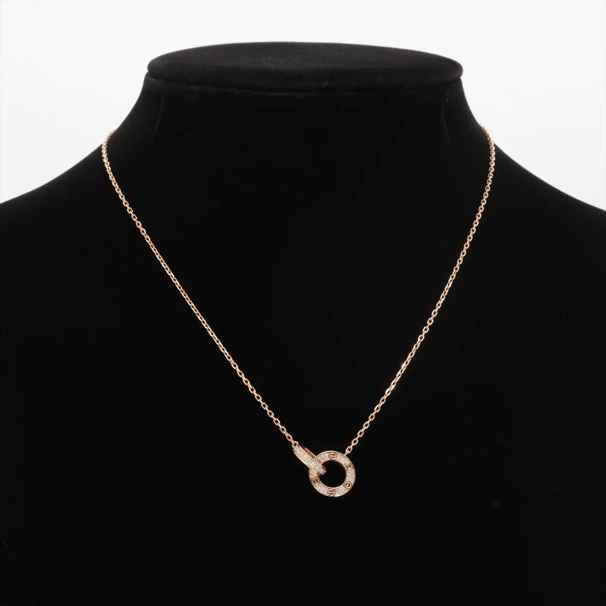 Love Oval-Shaped Diamond Necklace, 750 (PG), 6.2g, GYN748, some dents, CRB7224528 — view 5