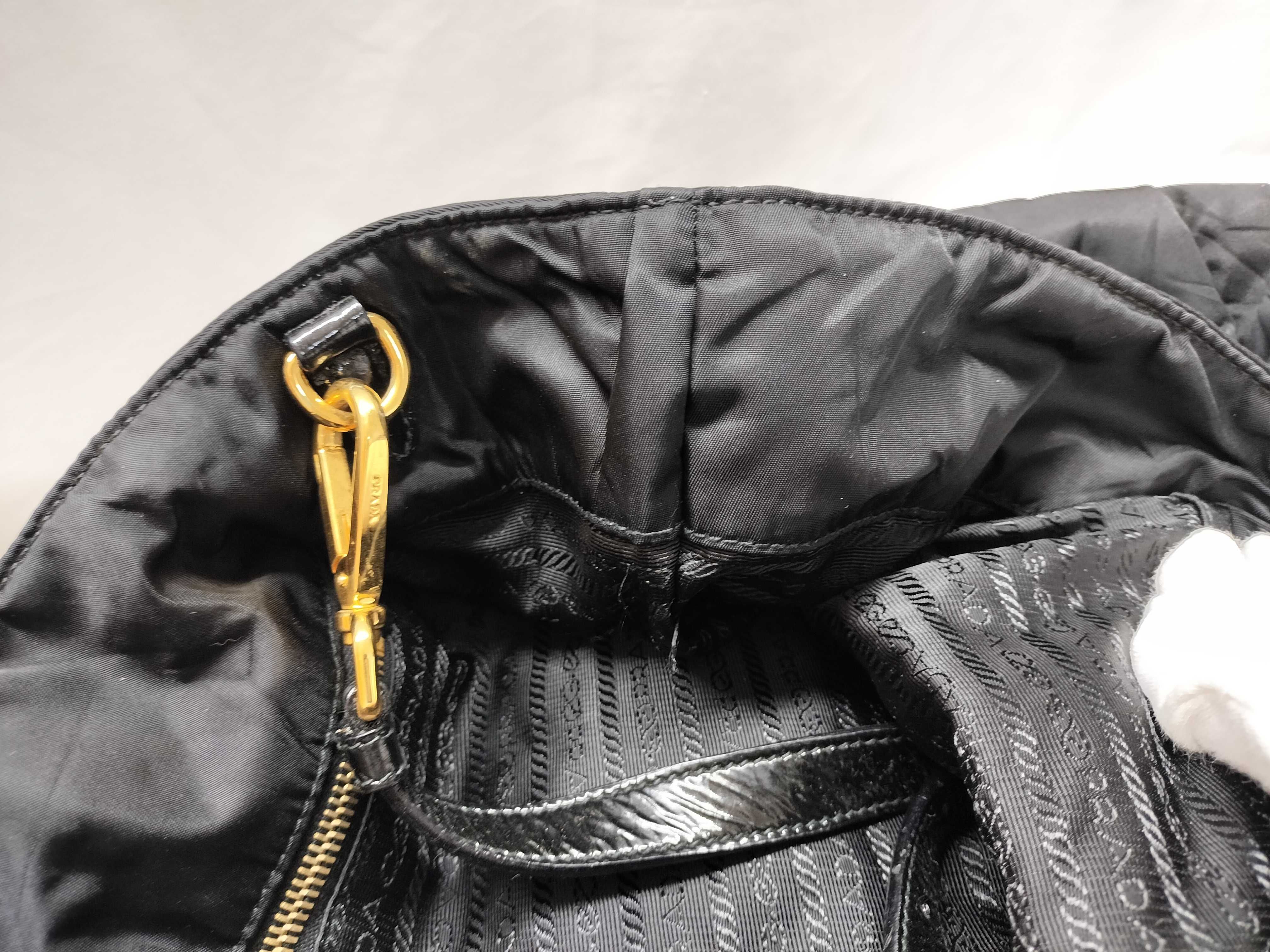 Nylon Tessuto Quilted 2-Way Bag Shoulder Bag — view 12