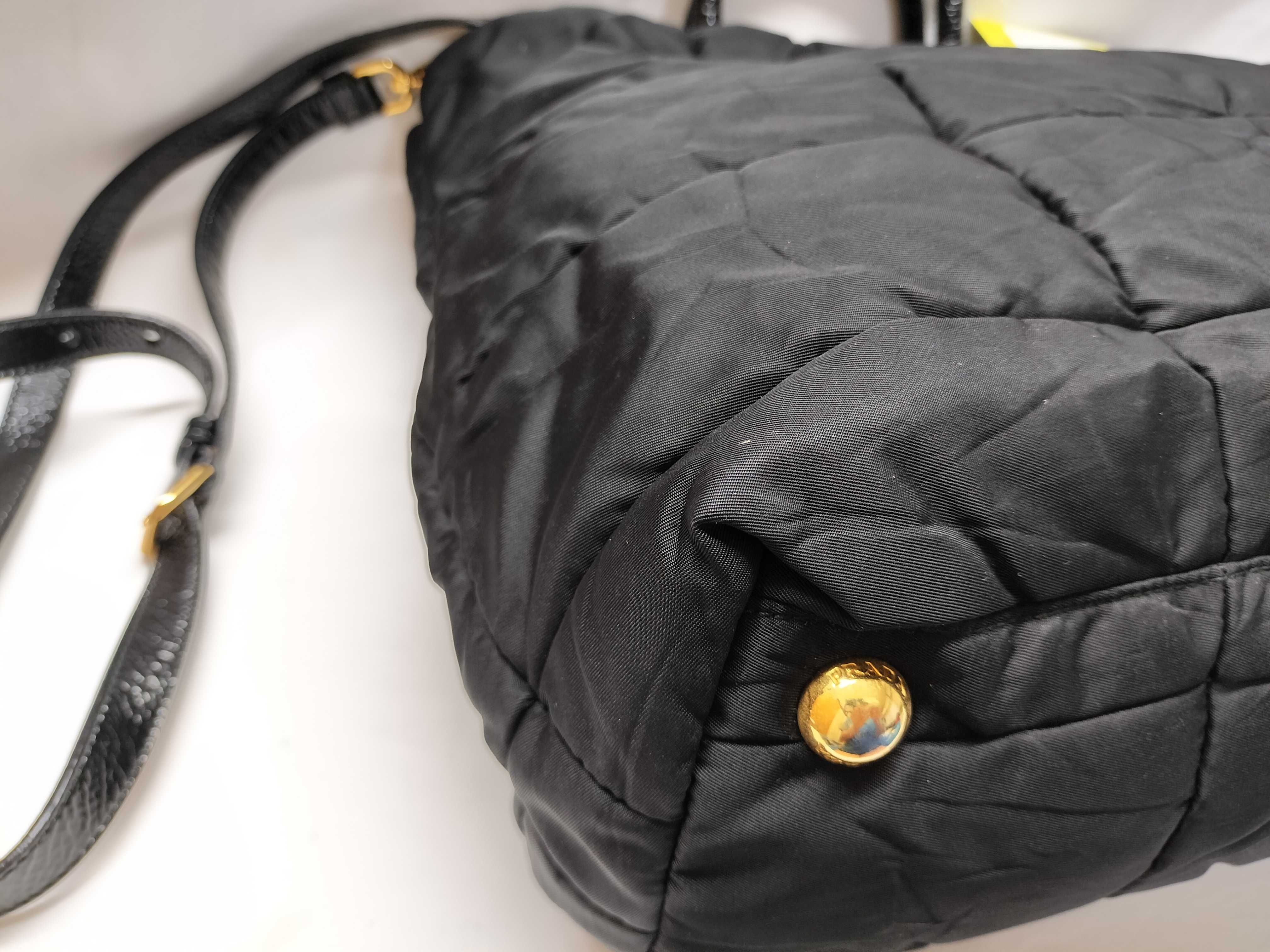Nylon Tessuto Quilted 2-Way Bag Shoulder Bag — view 4