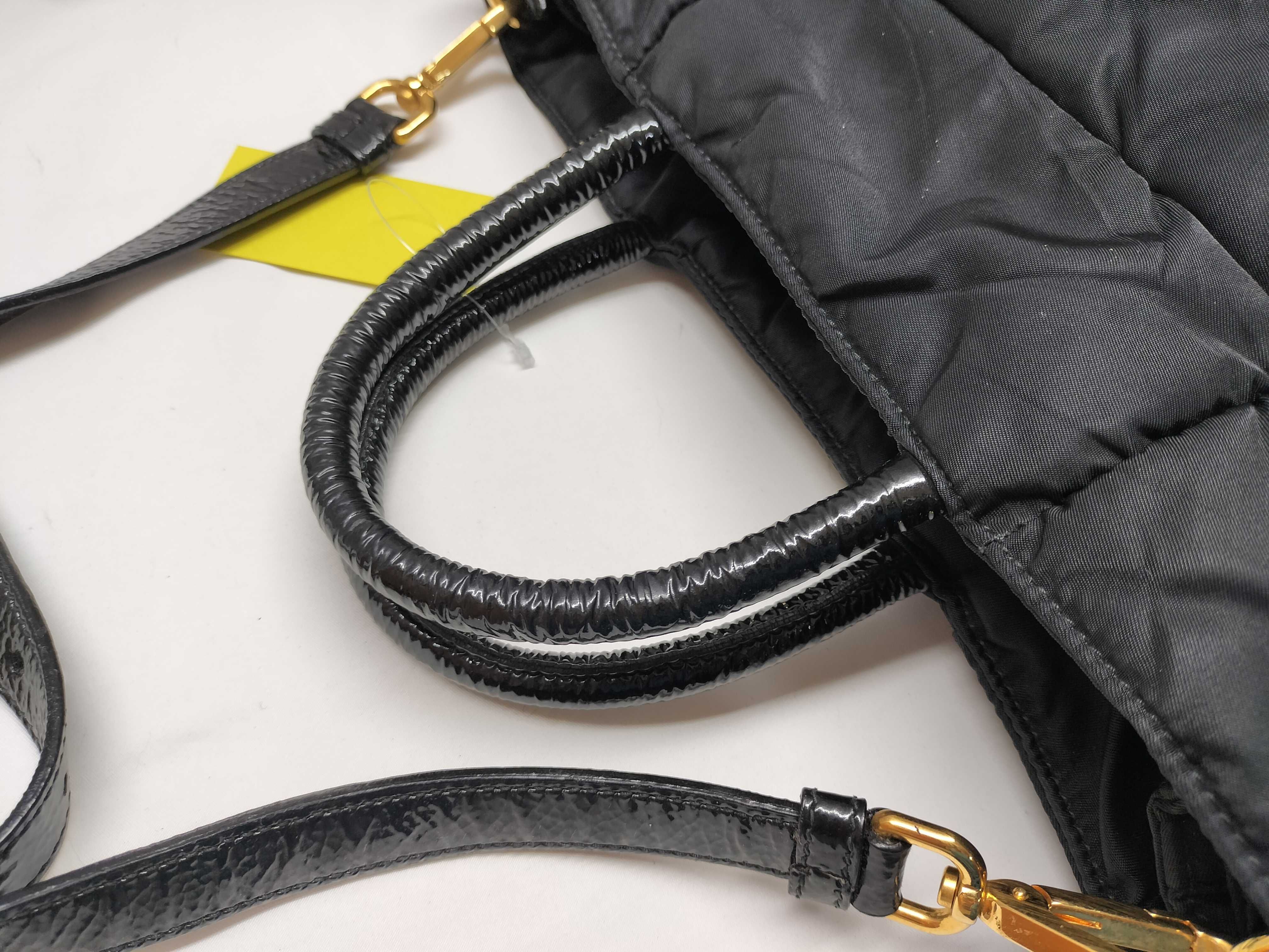 Nylon Tessuto Quilted 2-Way Bag Shoulder Bag — view 5