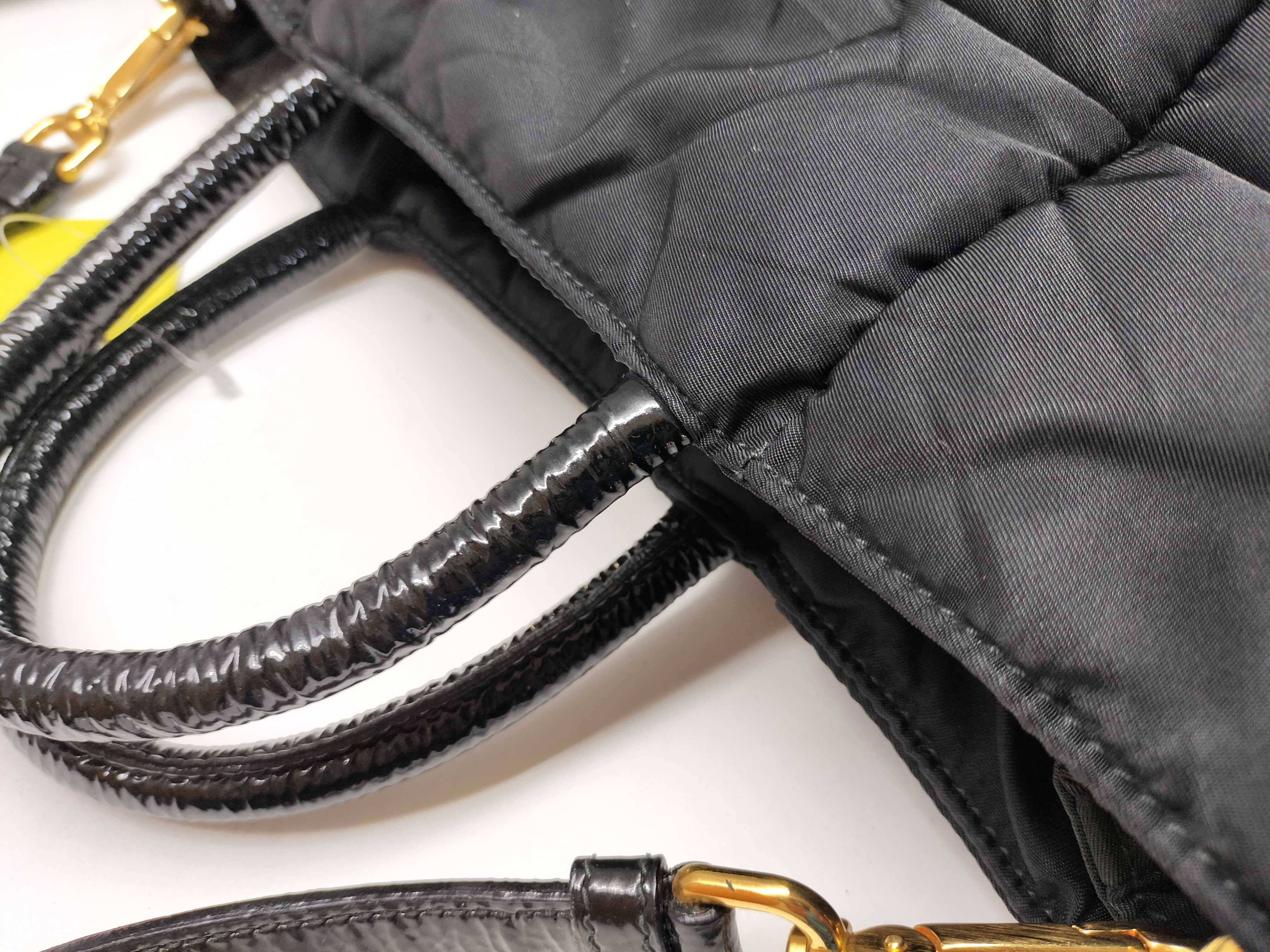 Nylon Tessuto Quilted 2-Way Bag Shoulder Bag — view 6