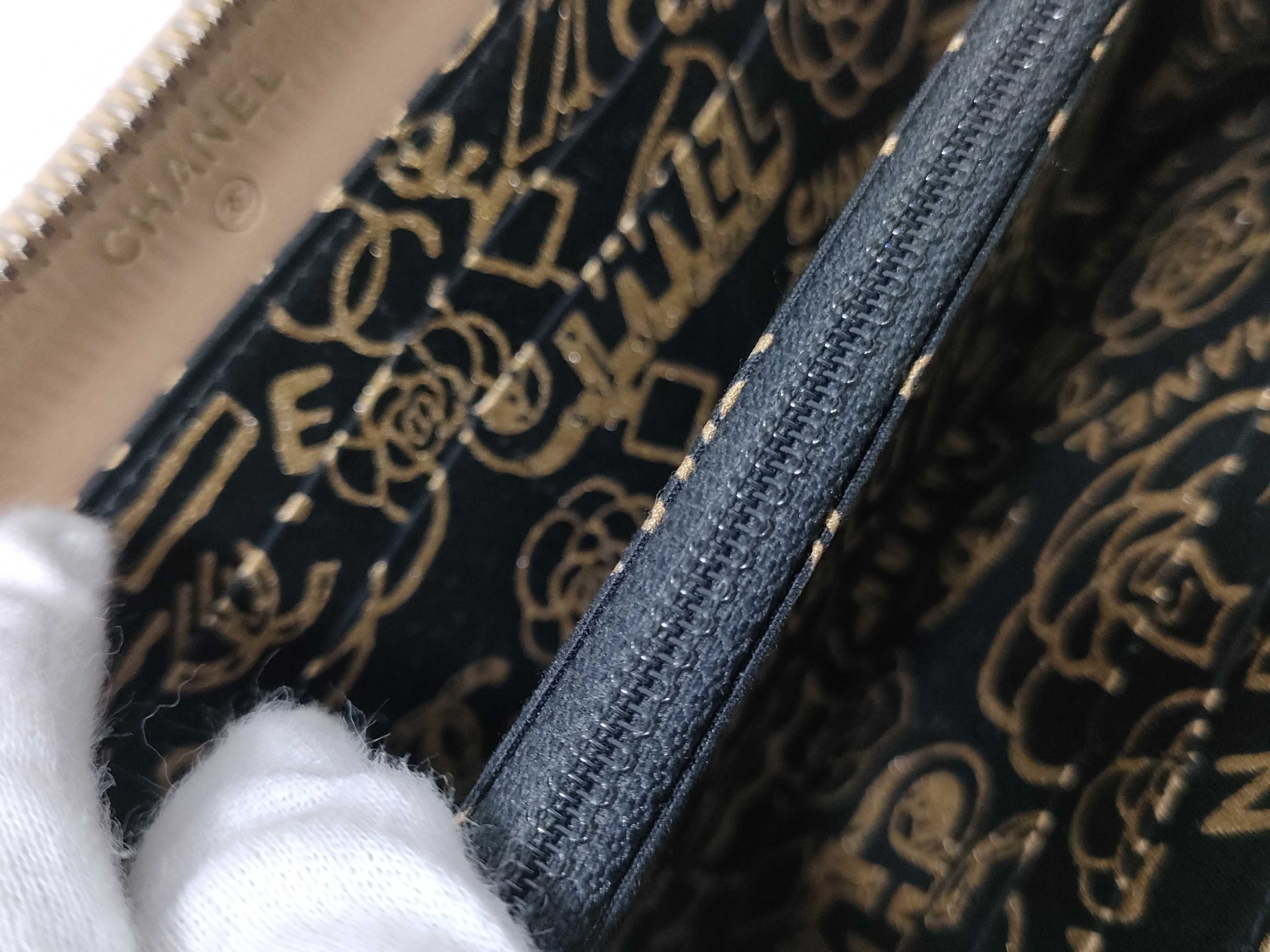 Lambskin Matelassé Long Wallet, Gold — view 8