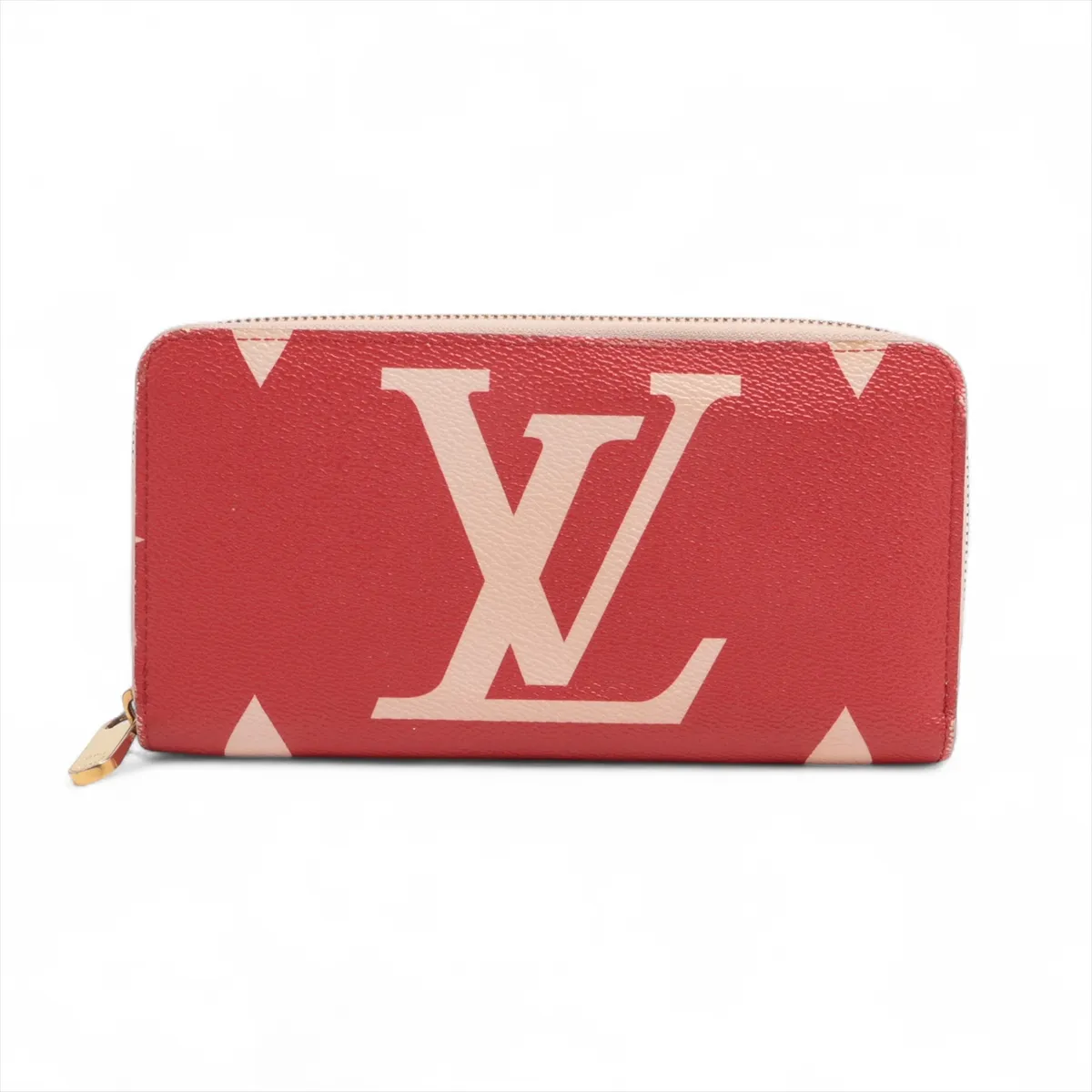 Monogram Giant Zippy Wallet M67550 GI1199 Red x Pink Round Zip Wallet