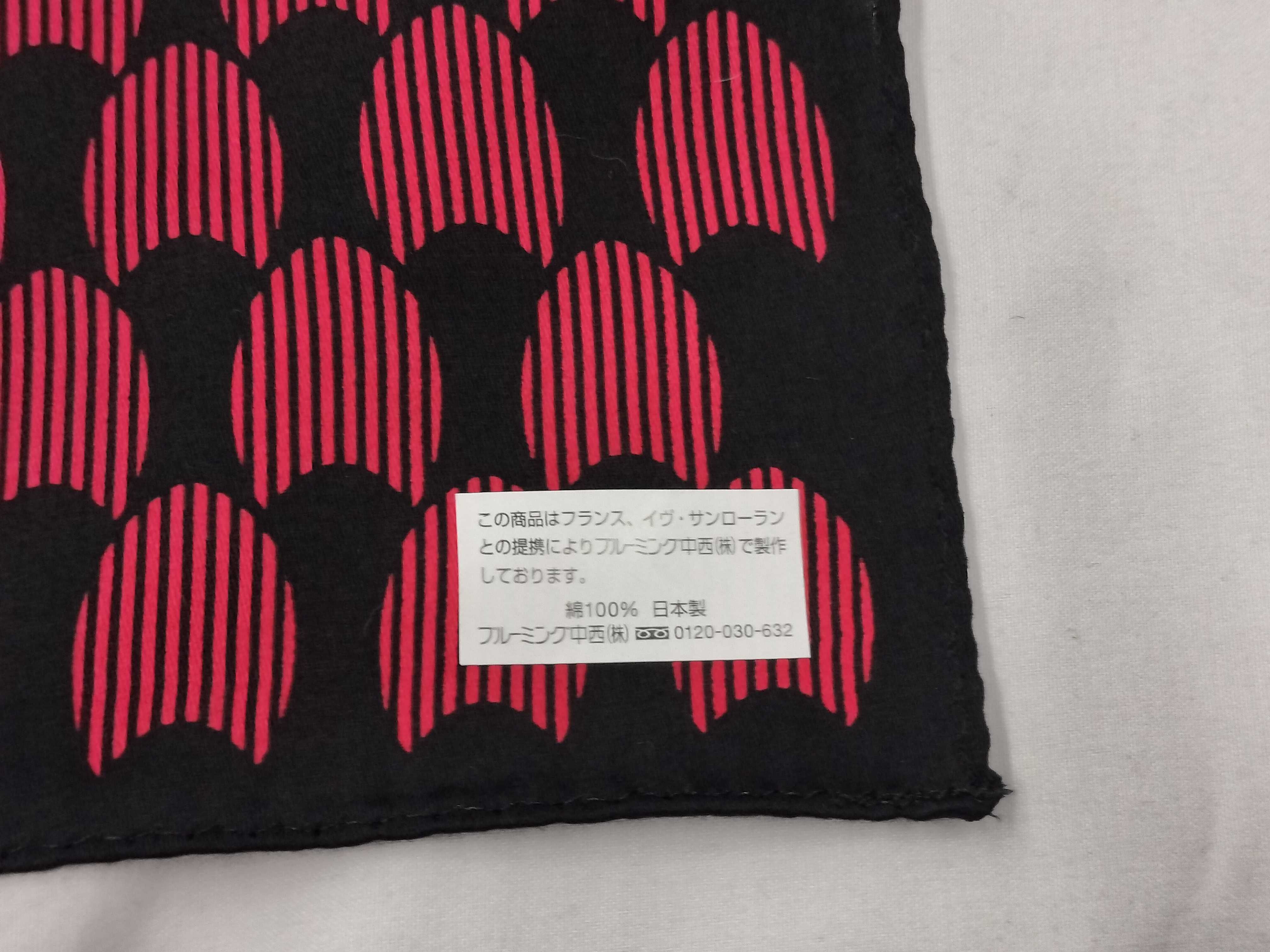handkerchief scarf with sticker, YSL big logo, and other accessories. — view 5