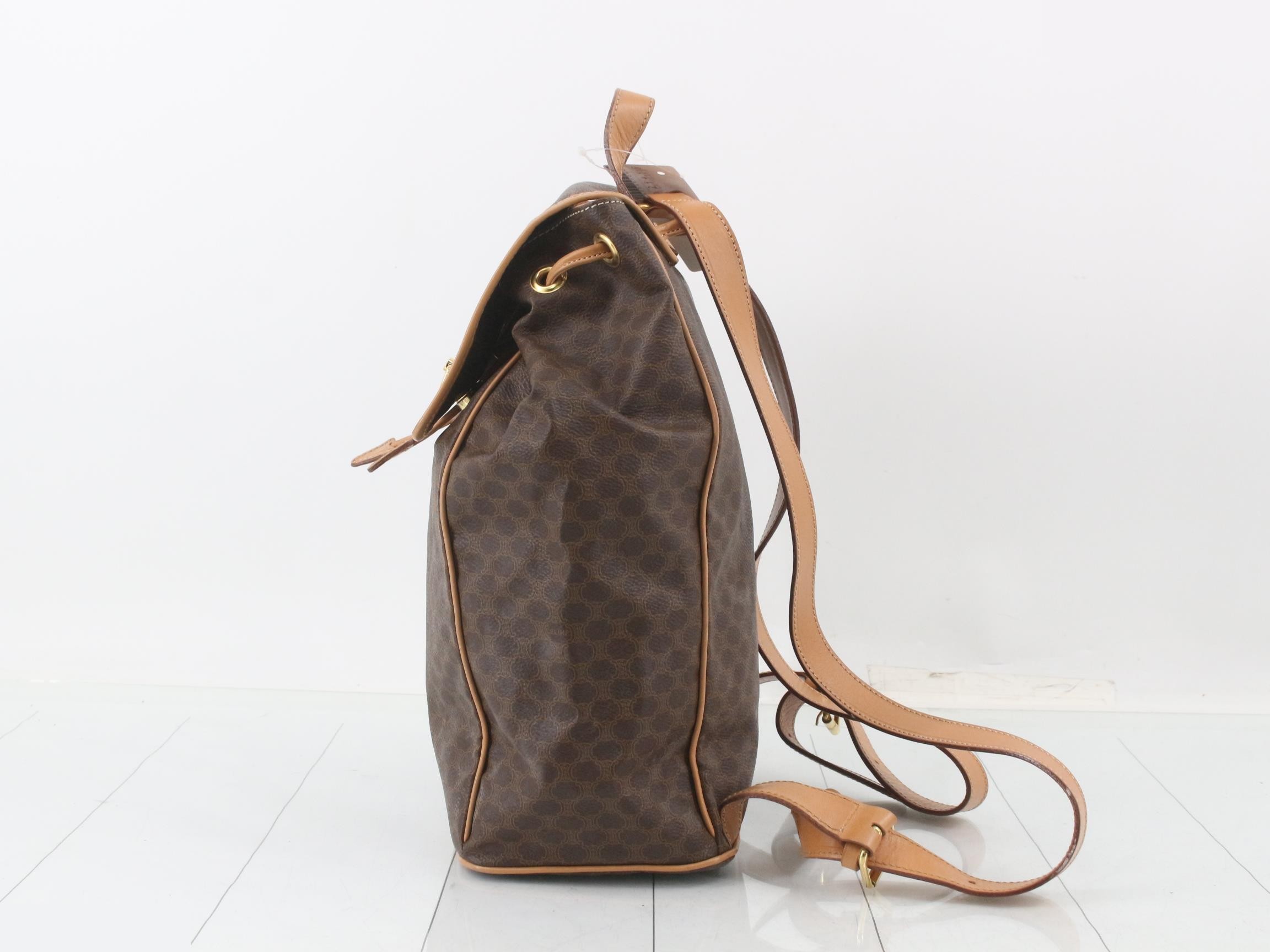 Macadam PVC backpack brown — view 3