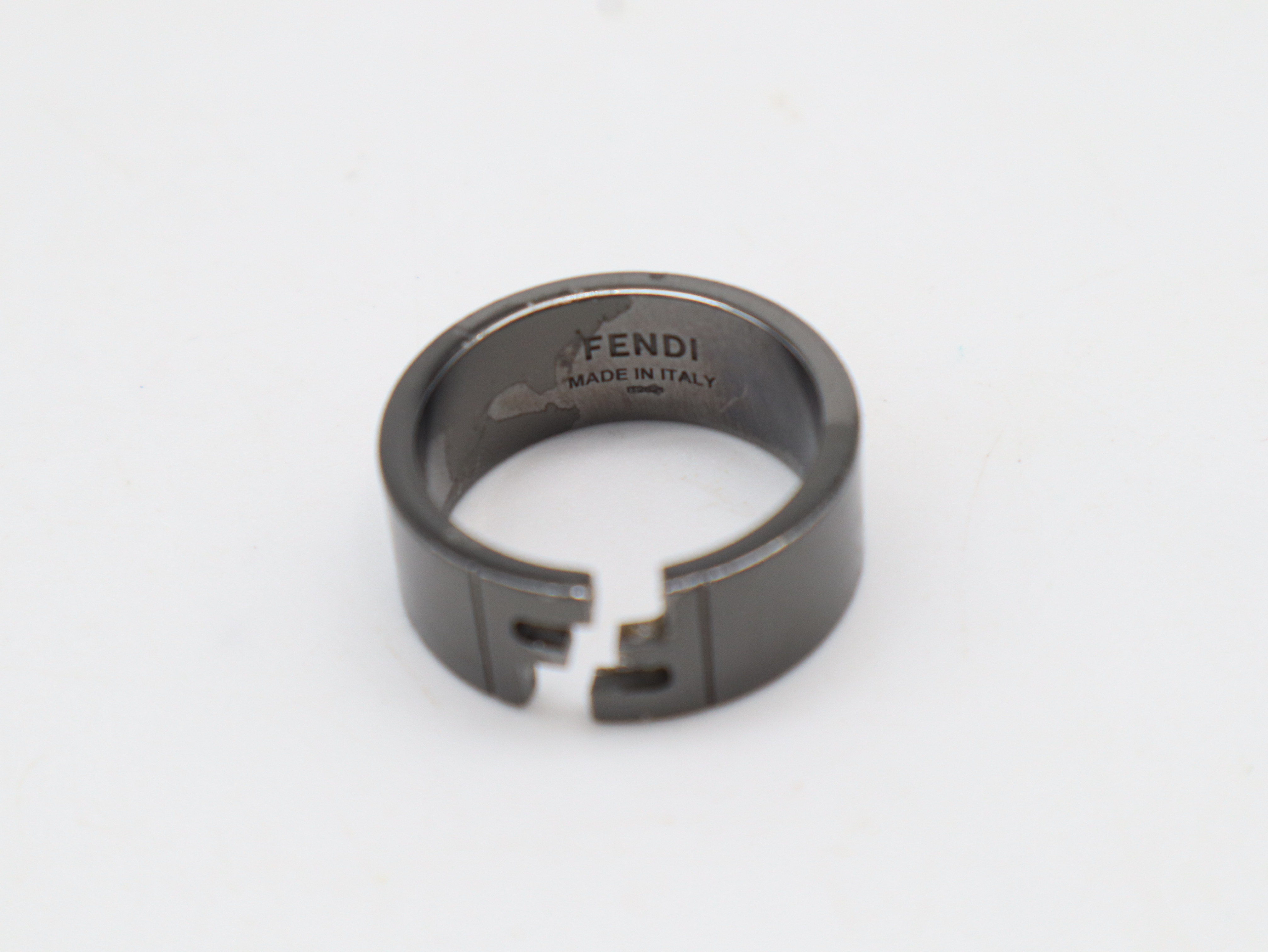Metal FF Ring, Black, Size: M (Ring) — view 5