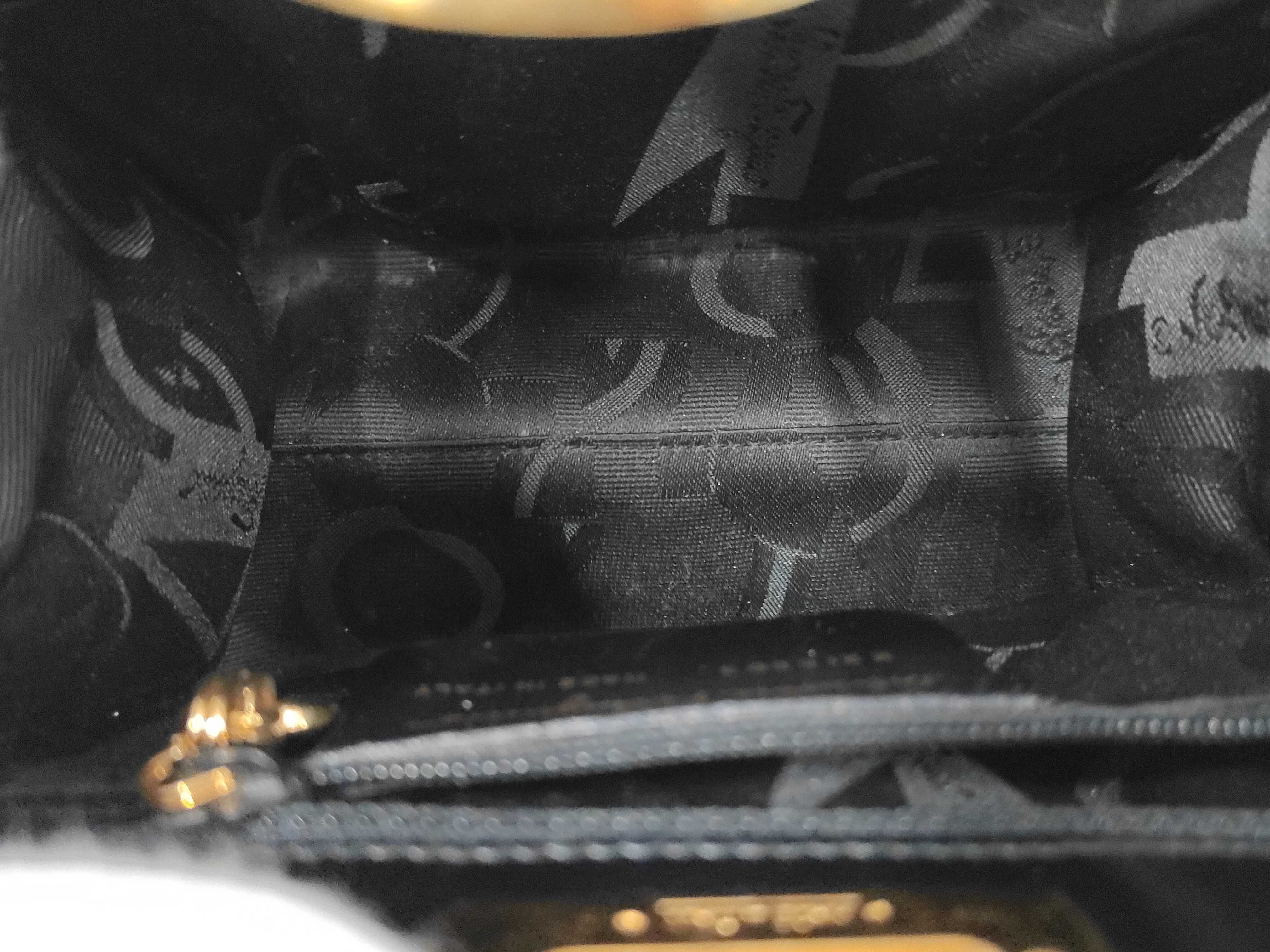 Salvatore Ferragamo Calfskin Gancini Mini Handbag Black — view 8