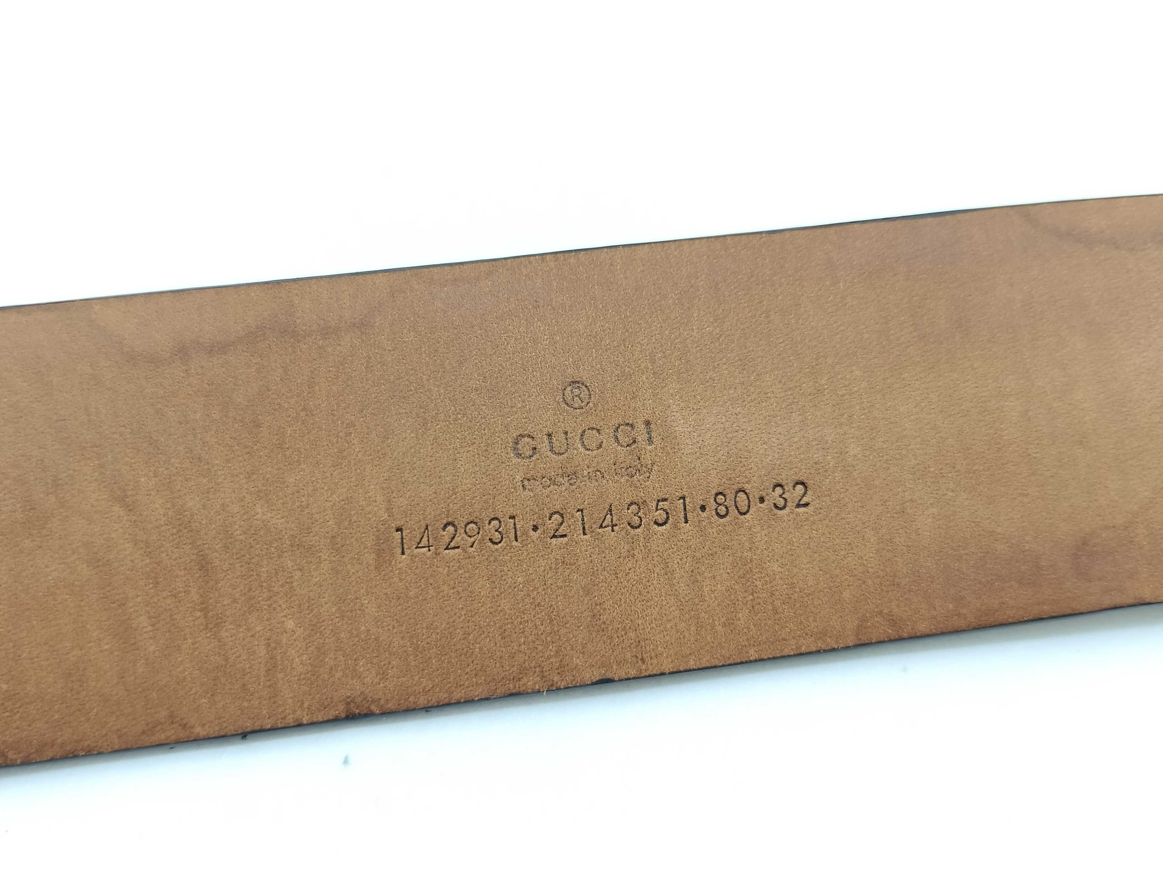GG Supreme Interlocking G Belt 142931 80/32 Belt — view 6