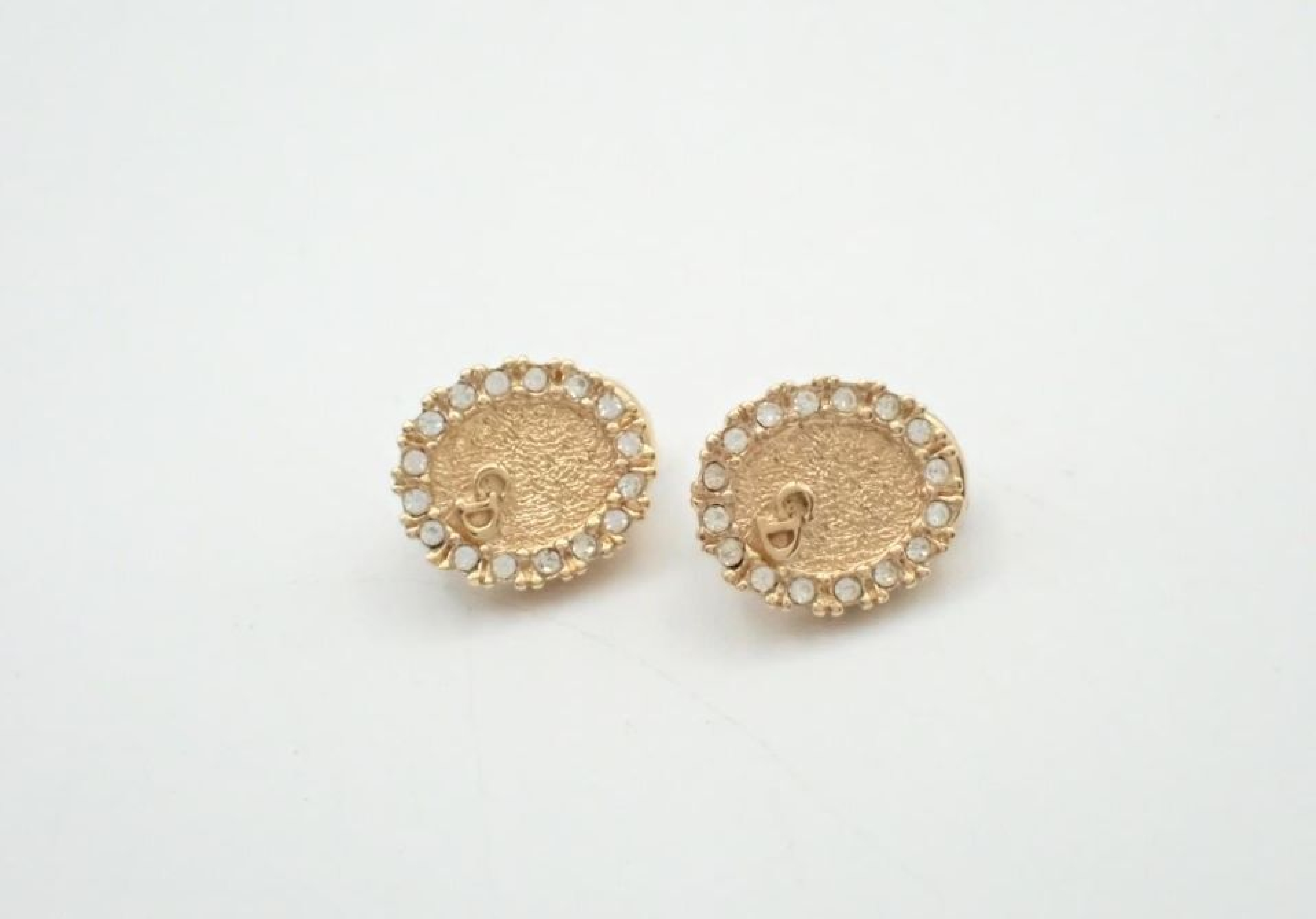 rhinestone necklace and earring set, chain approximately 44cm. (Accessory collection) — view 3