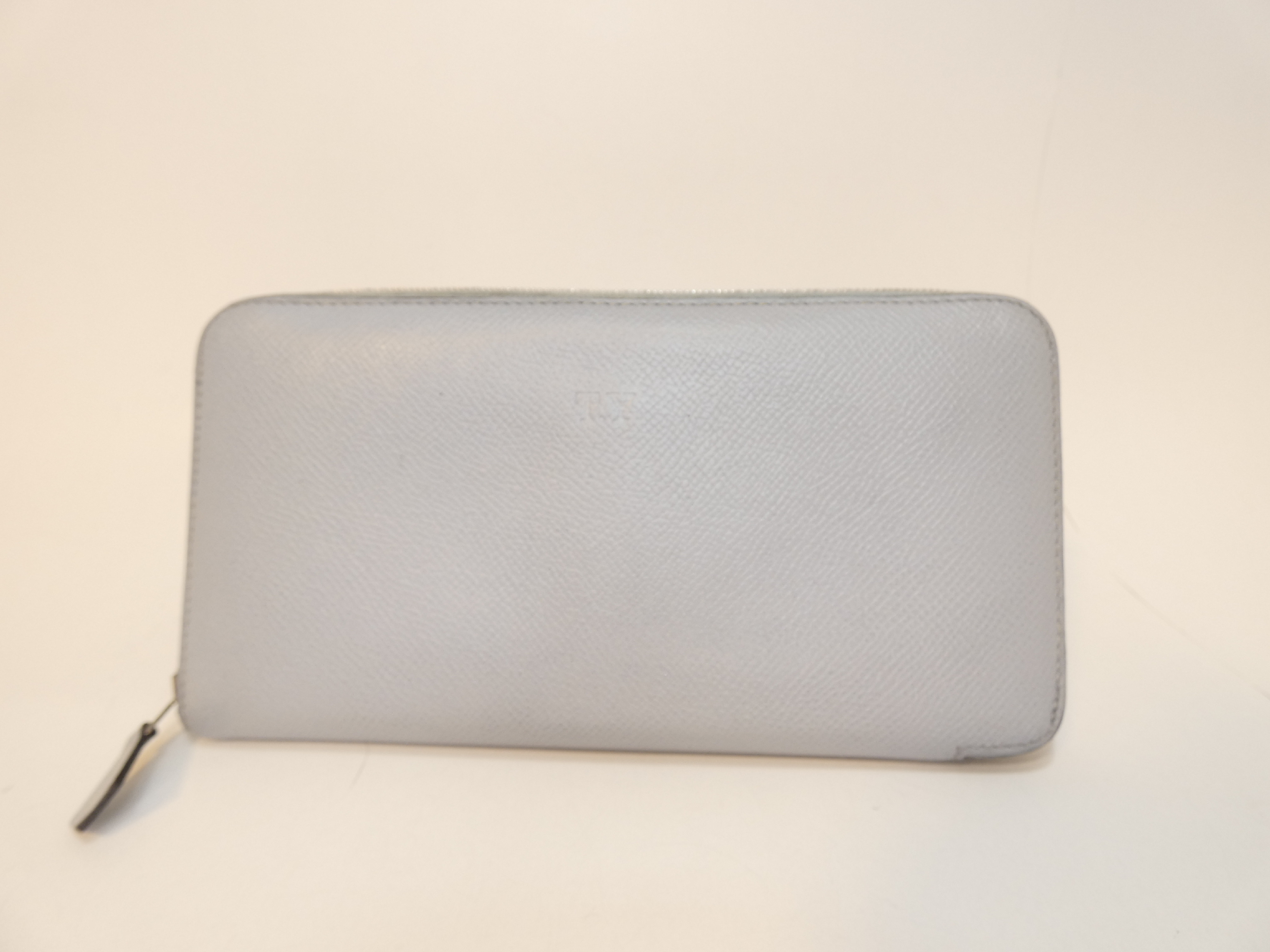 Azap Long All-Leather Epsom Long Wallet, Round Zipper — view 2