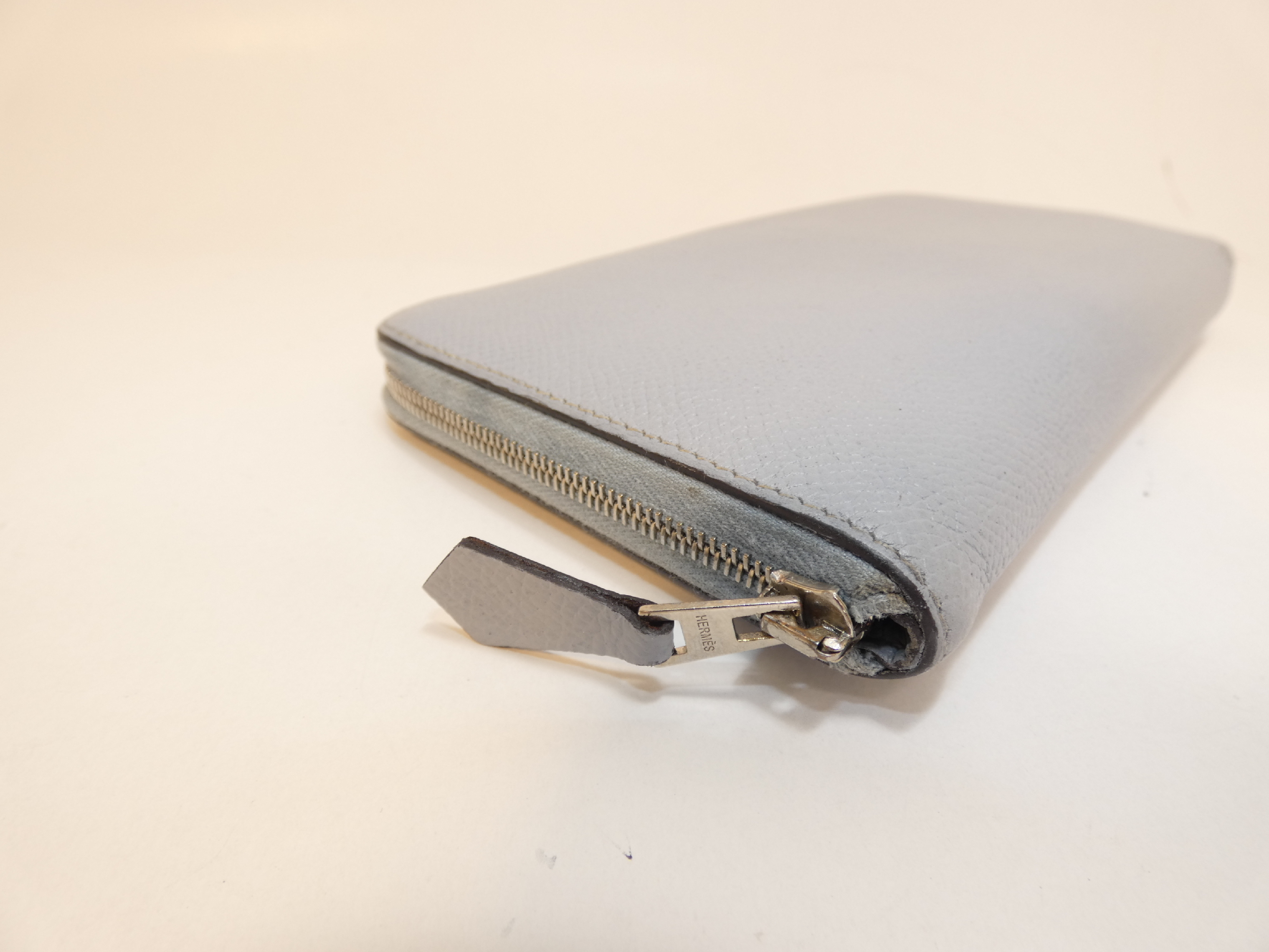 Azap Long All-Leather Epsom Long Wallet, Round Zipper — view 5