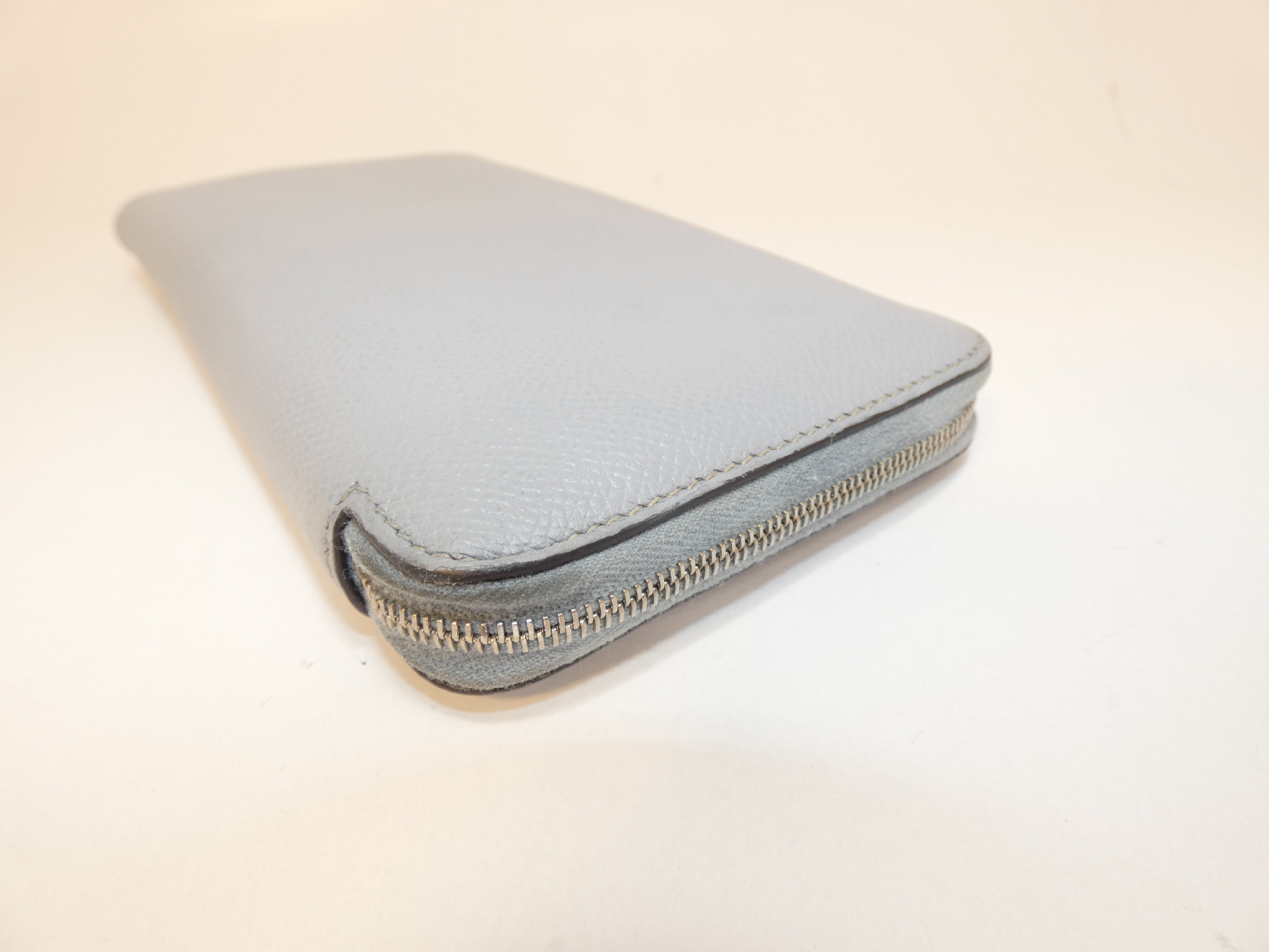 Azap Long All-Leather Epsom Long Wallet, Round Zipper — view 6