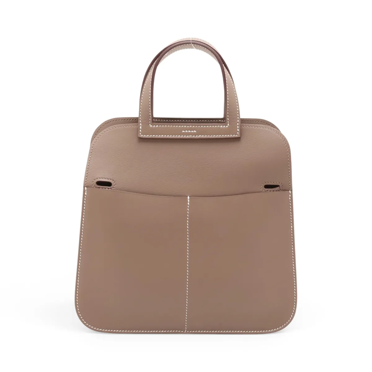 [Individually packaged] Hermes Arzan Mini, Veau Swift, Etoupe, Silver Hardware, W: 2024 — view 2