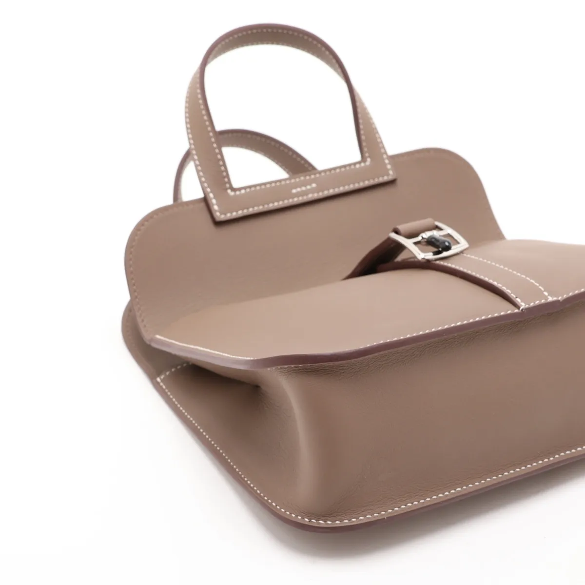 [Individually packaged] Hermes Arzan Mini, Veau Swift, Etoupe, Silver Hardware, W: 2024 — view 4