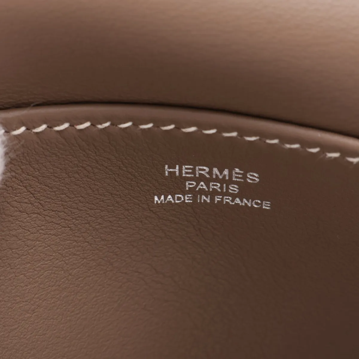 [Individually packaged] Hermes Arzan Mini, Veau Swift, Etoupe, Silver Hardware, W: 2024 — view 9